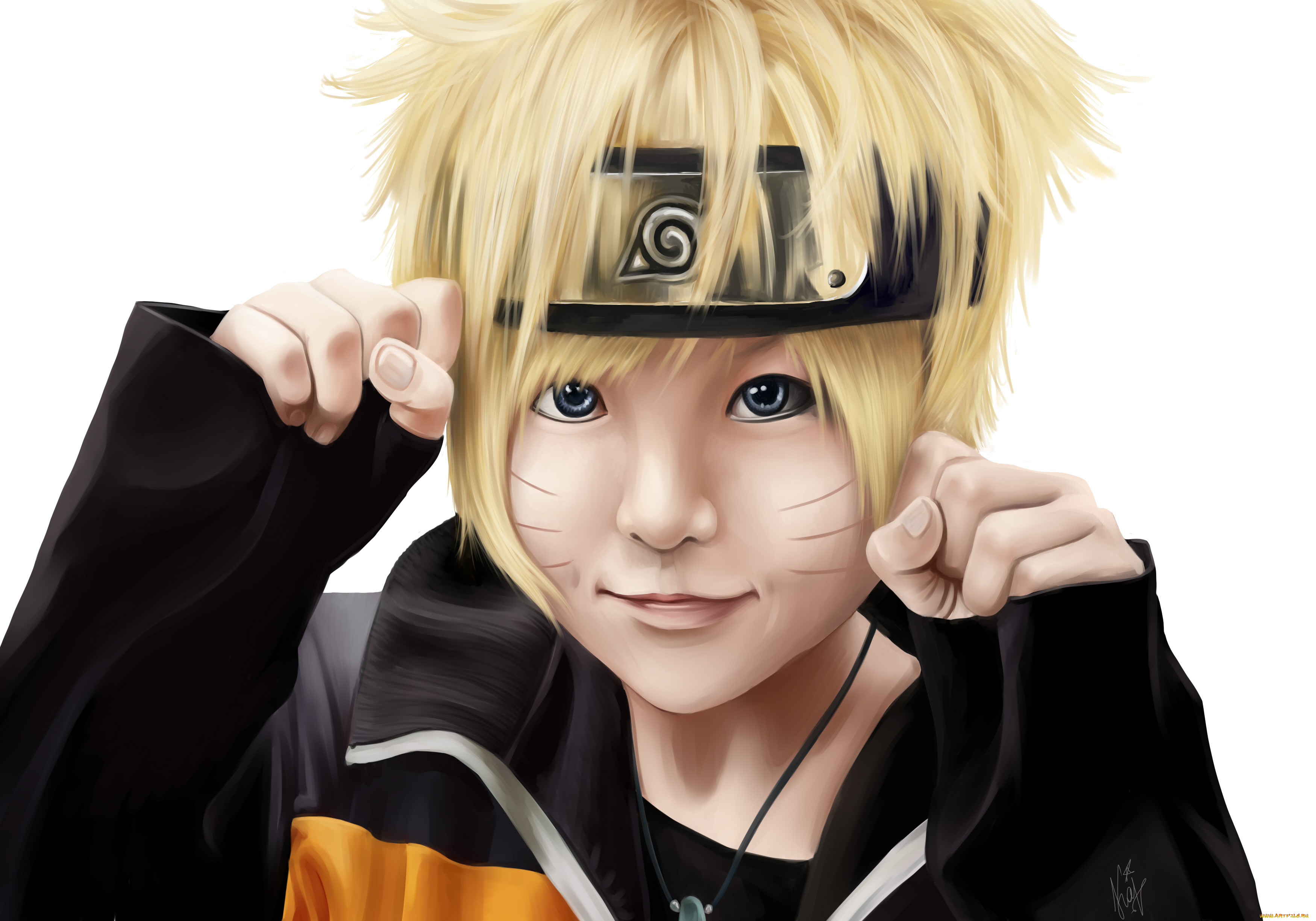 разное, арты, голубоглазый, улыбка, аниме, блондин, взгляд, арт, мальчик, узумаки, наруто