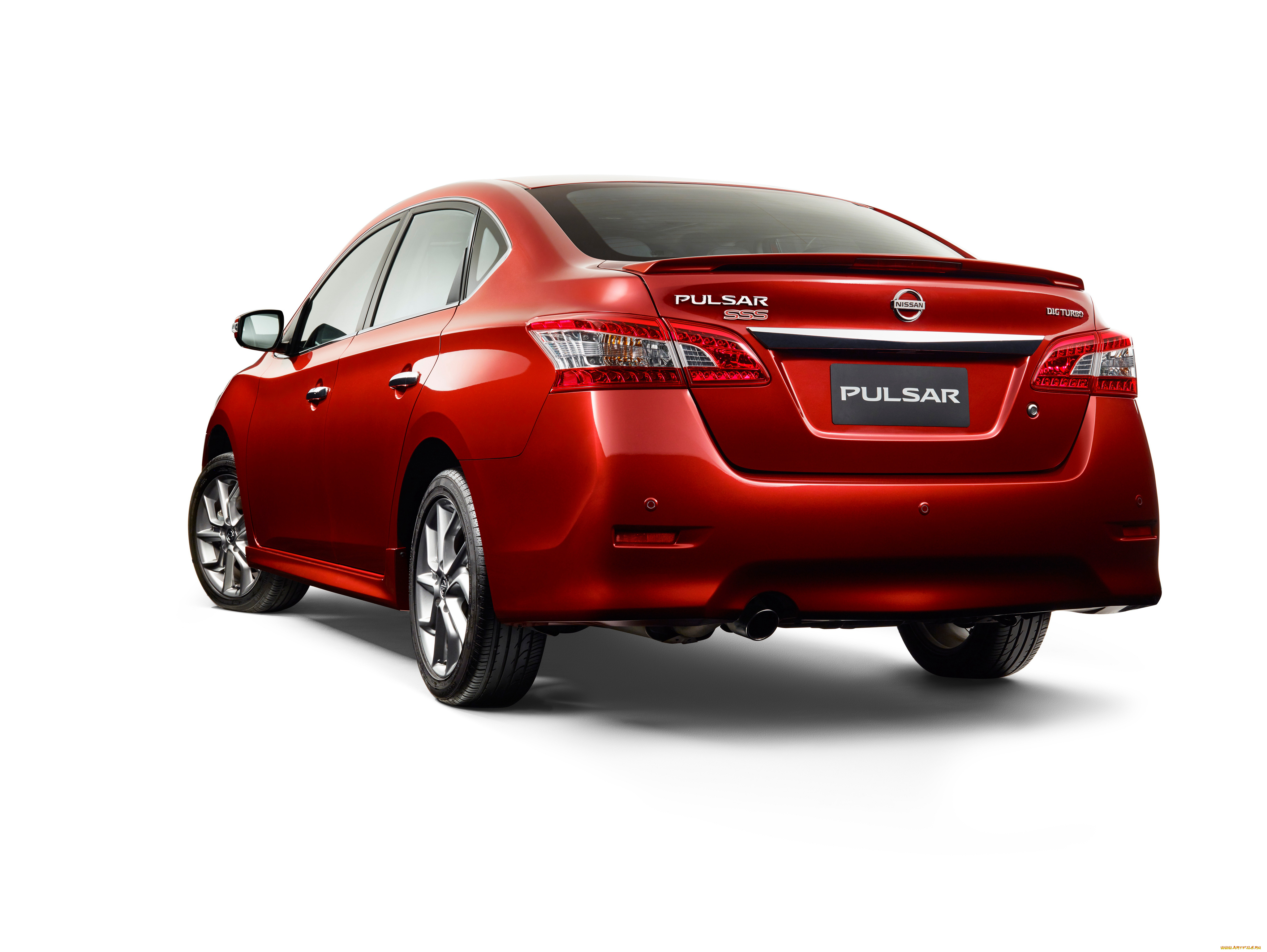 автомобили, nissan, datsun, pulsar, sss, sedan, nb17, 2015г, красный