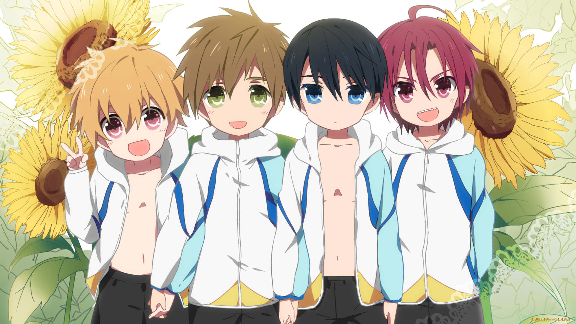 аниме, free, мальчики