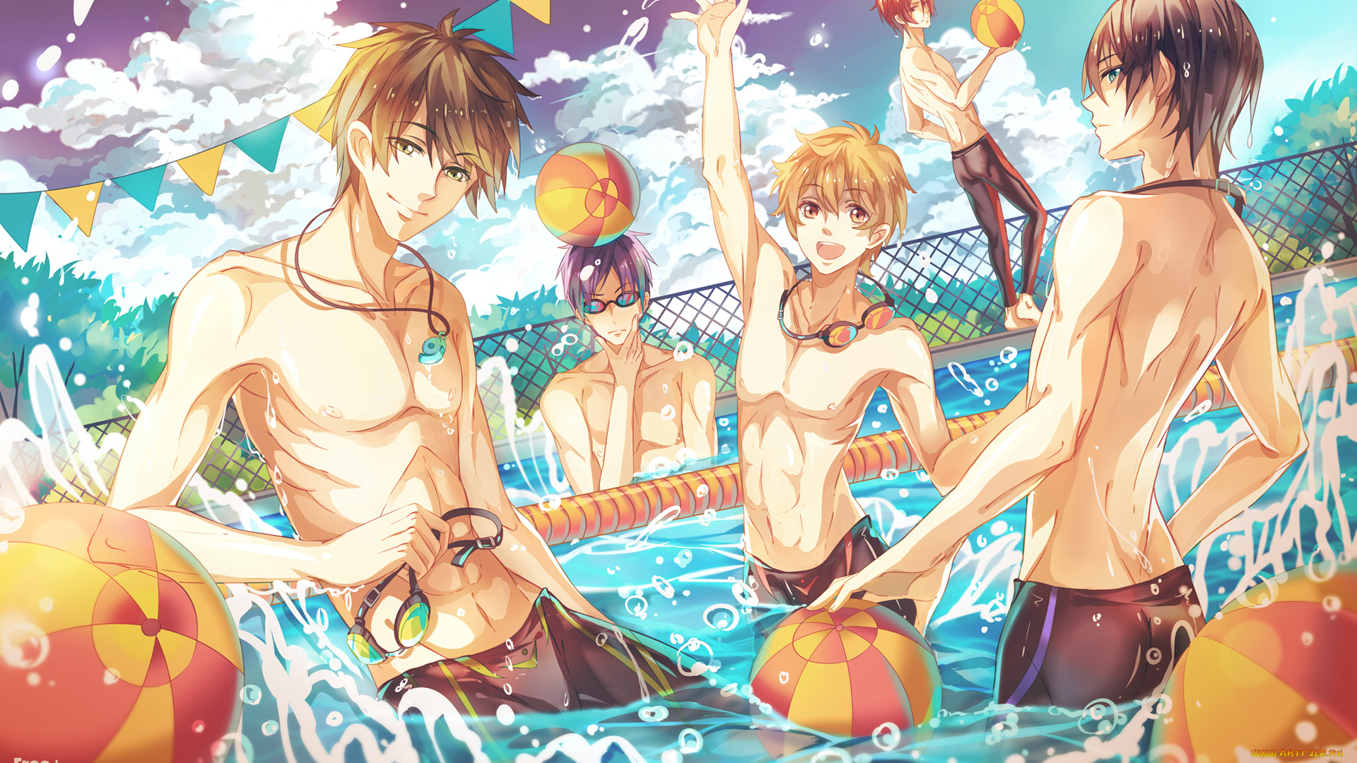 аниме, free, парни