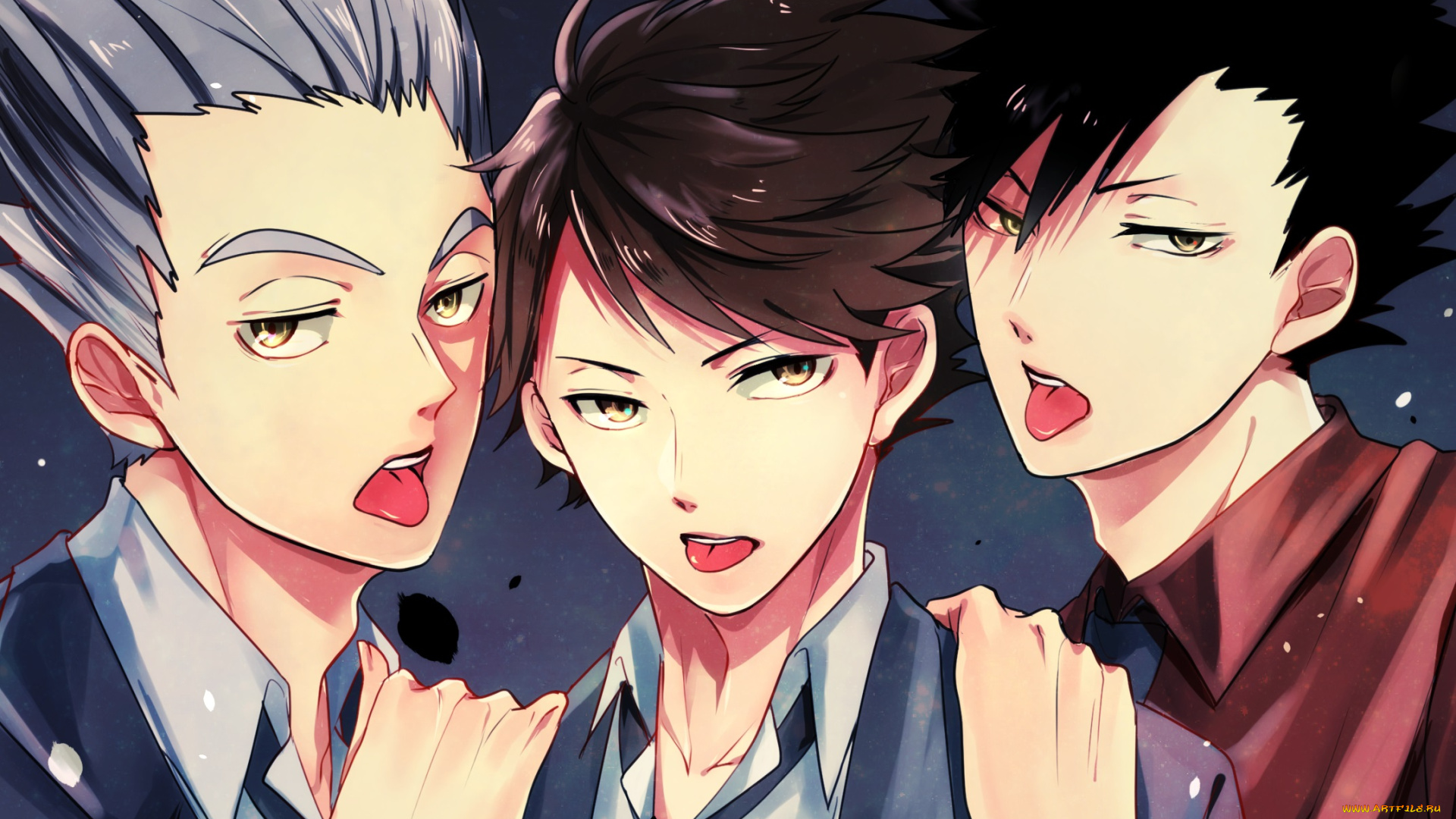 аниме, haikyuu, ойкава, тору, куро