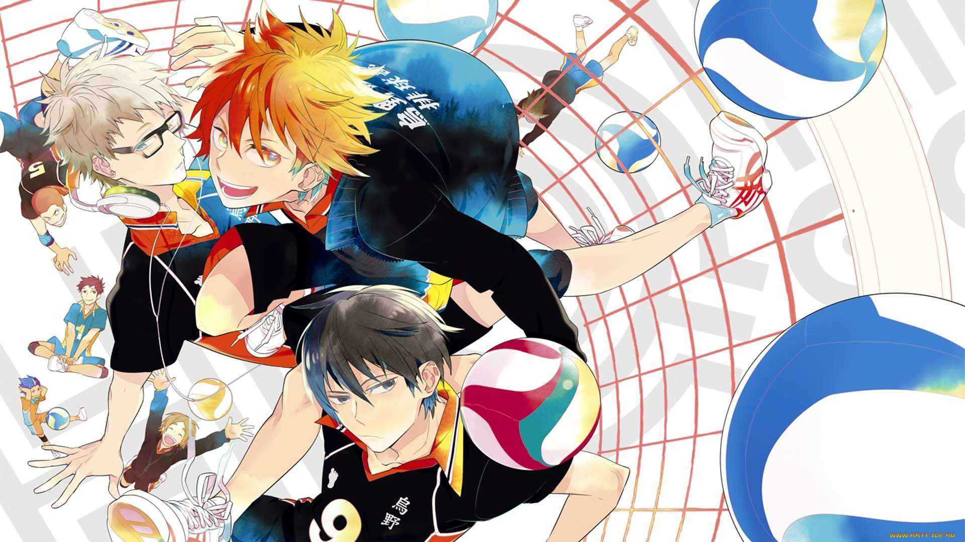 аниме, haikyuu, волейбол