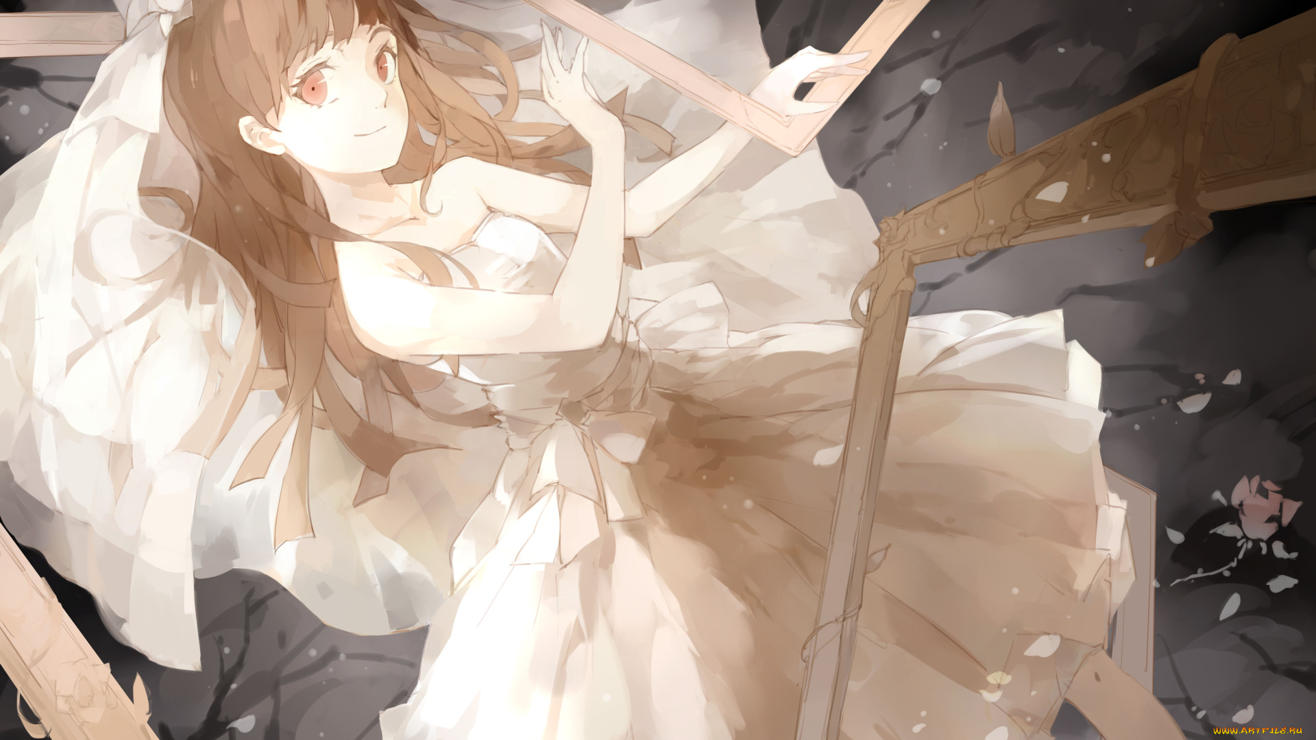 аниме, ib, девочка