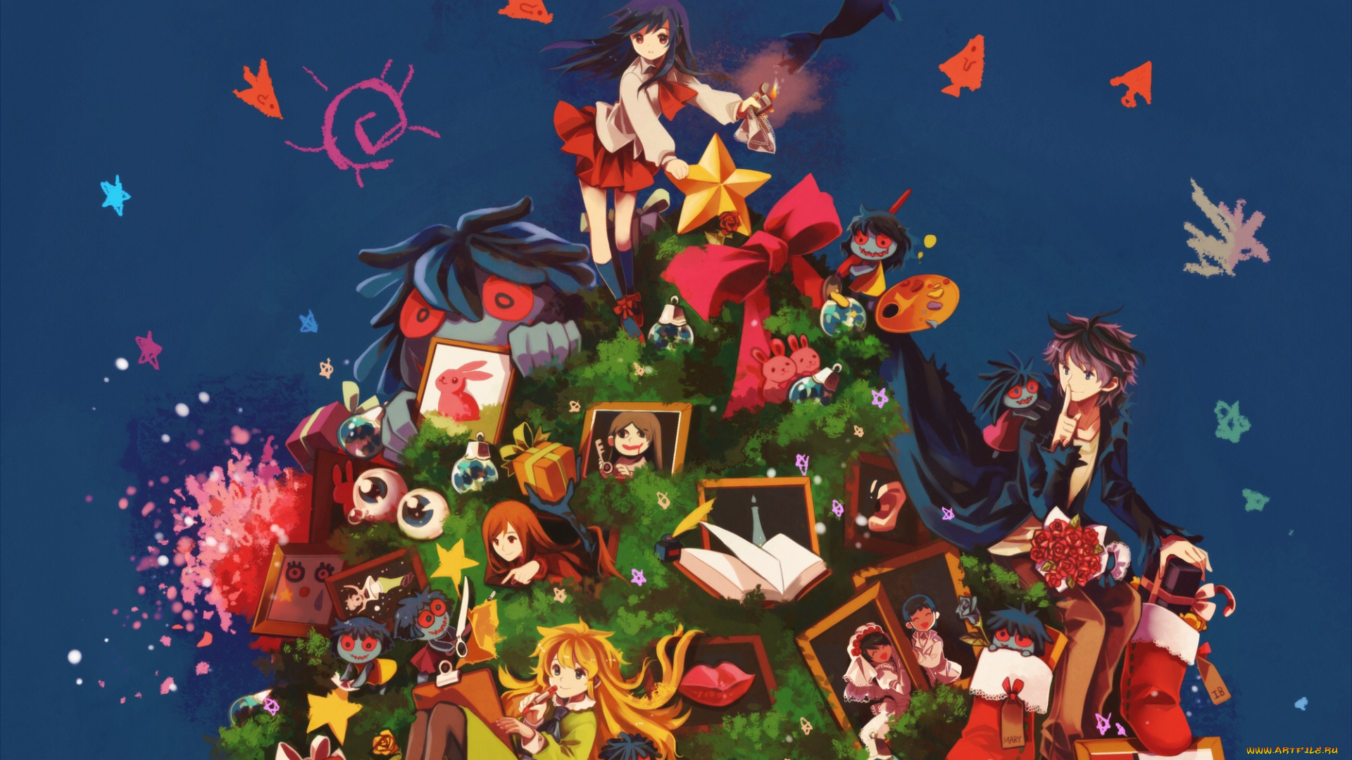 аниме, ib, новый, год, иб