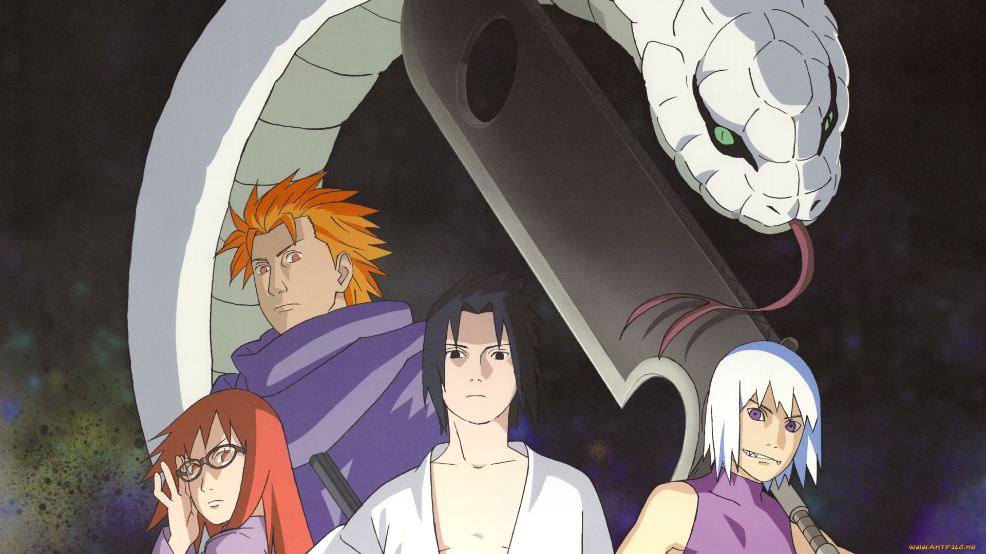 аниме, naruto, саске