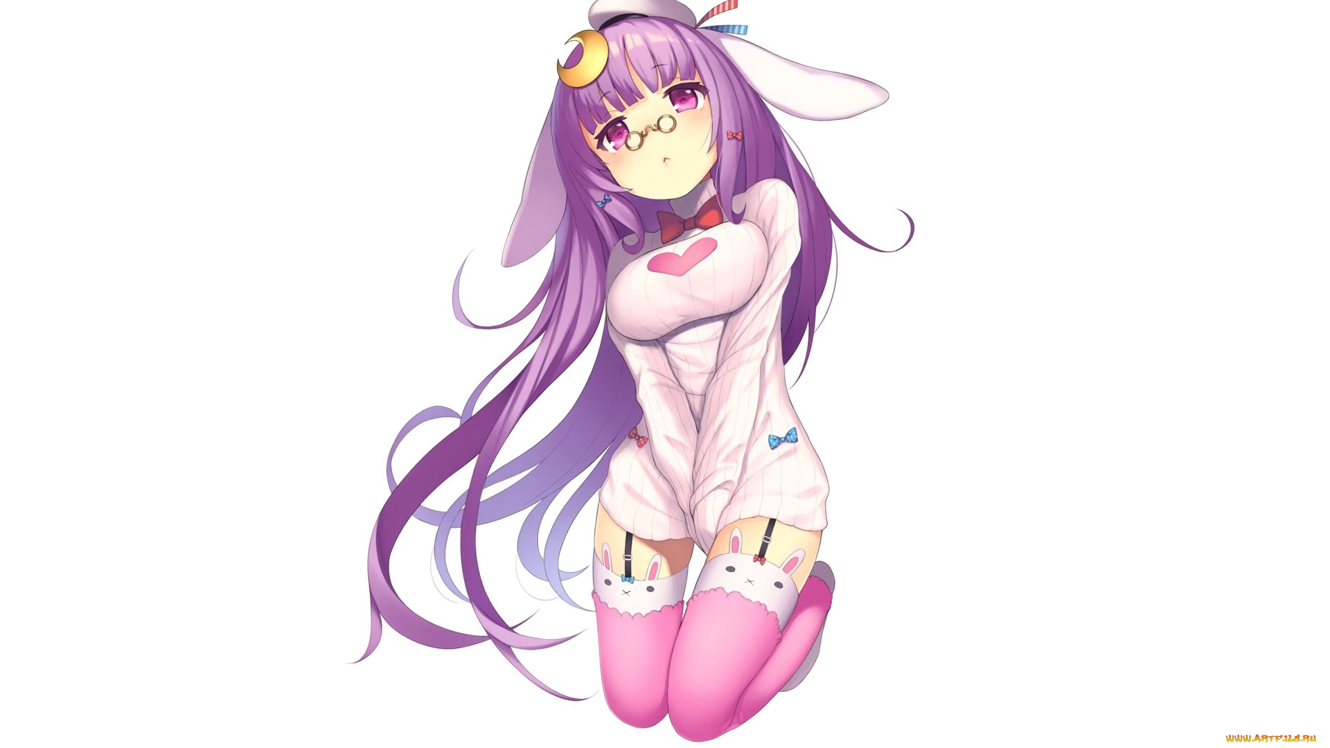 аниме, touhou, волосы, фон, взгляд, девушка