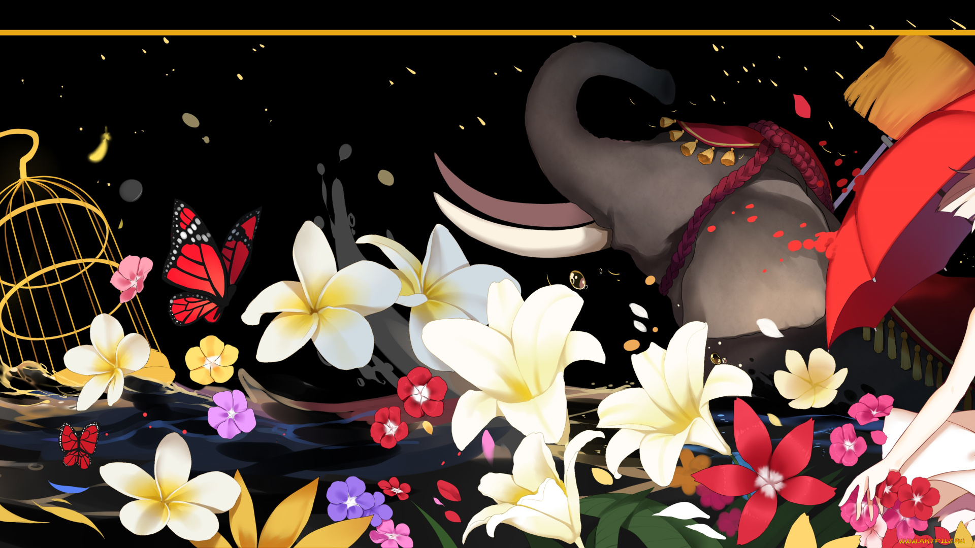 аниме, unknown, , другое, девочка, клетка