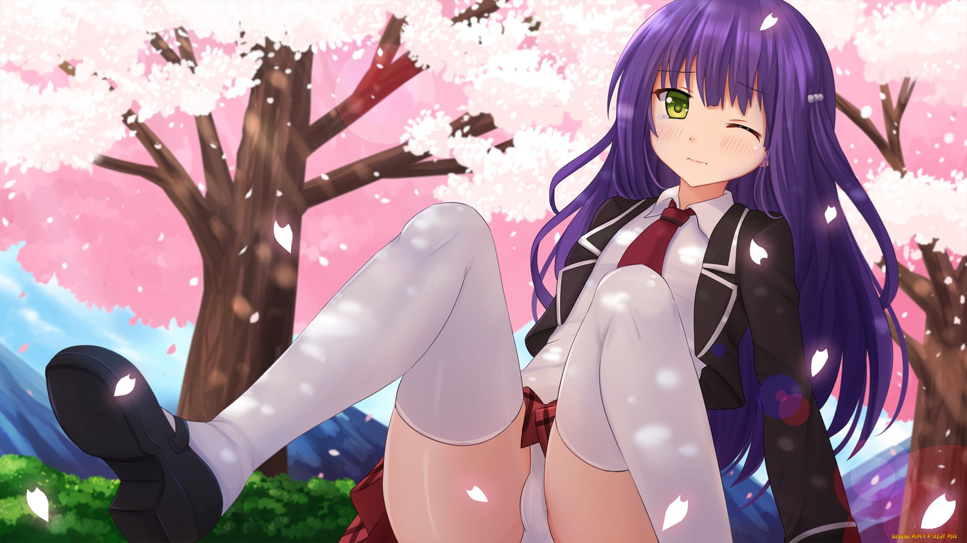 аниме, unknown, , другое, hibarigaoka, ruri, unhappy, kazenokaze