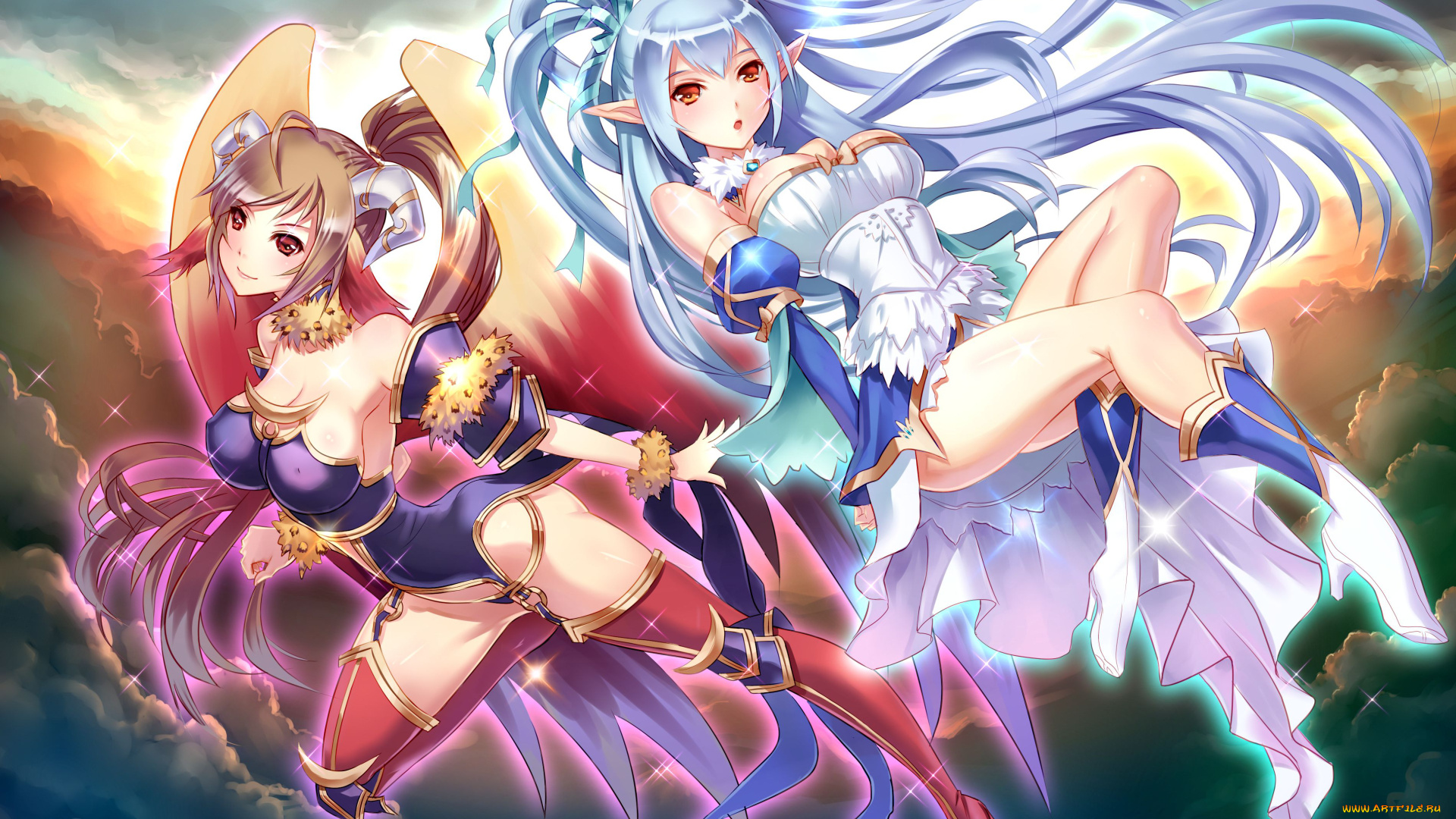 аниме, животные, , существа, девушки