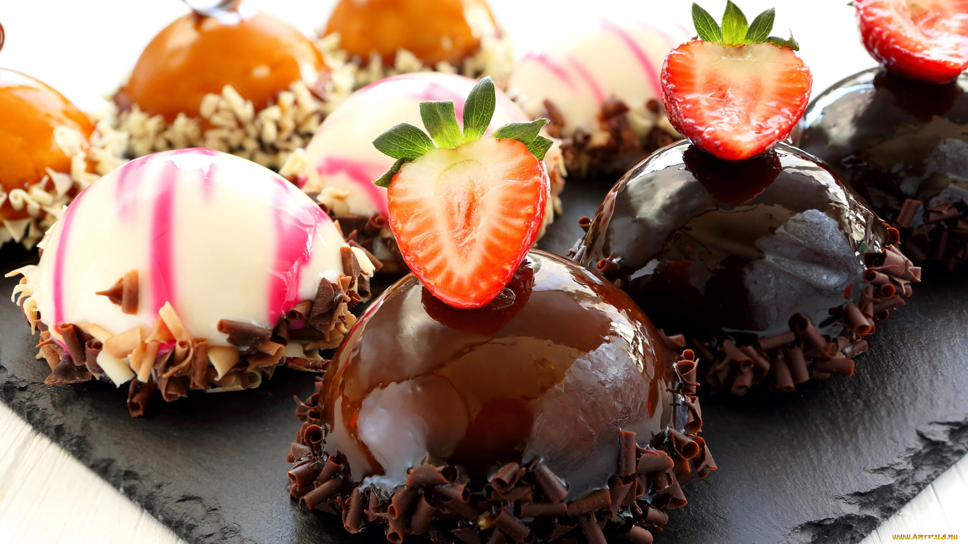 еда, пирожные, , кексы, , печенье, лакомство, клубника