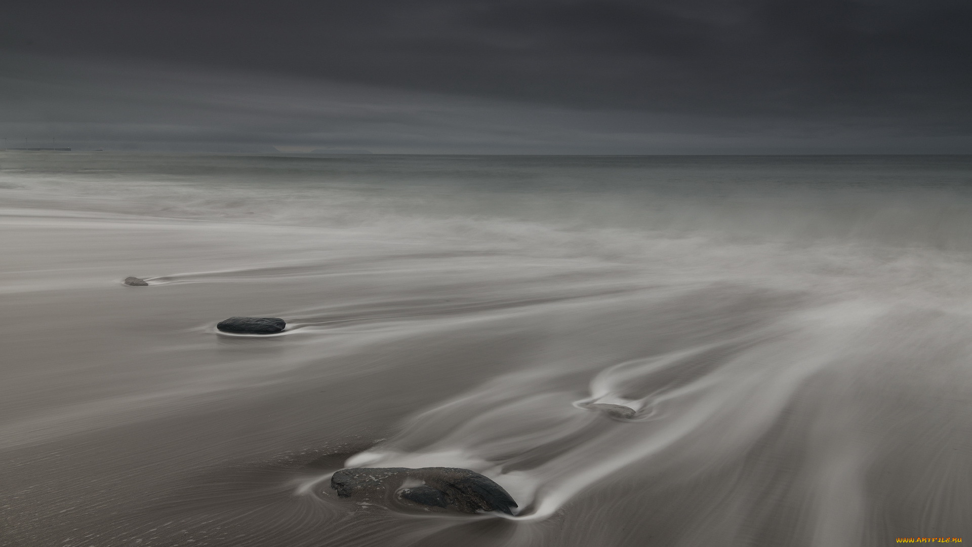 природа, побережье, море, камни, пейзаж