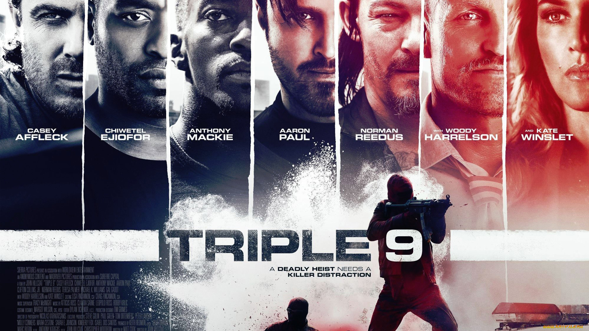 triple, 9, кино, фильмы, triple, 9, триллер, боевик, три, девятки