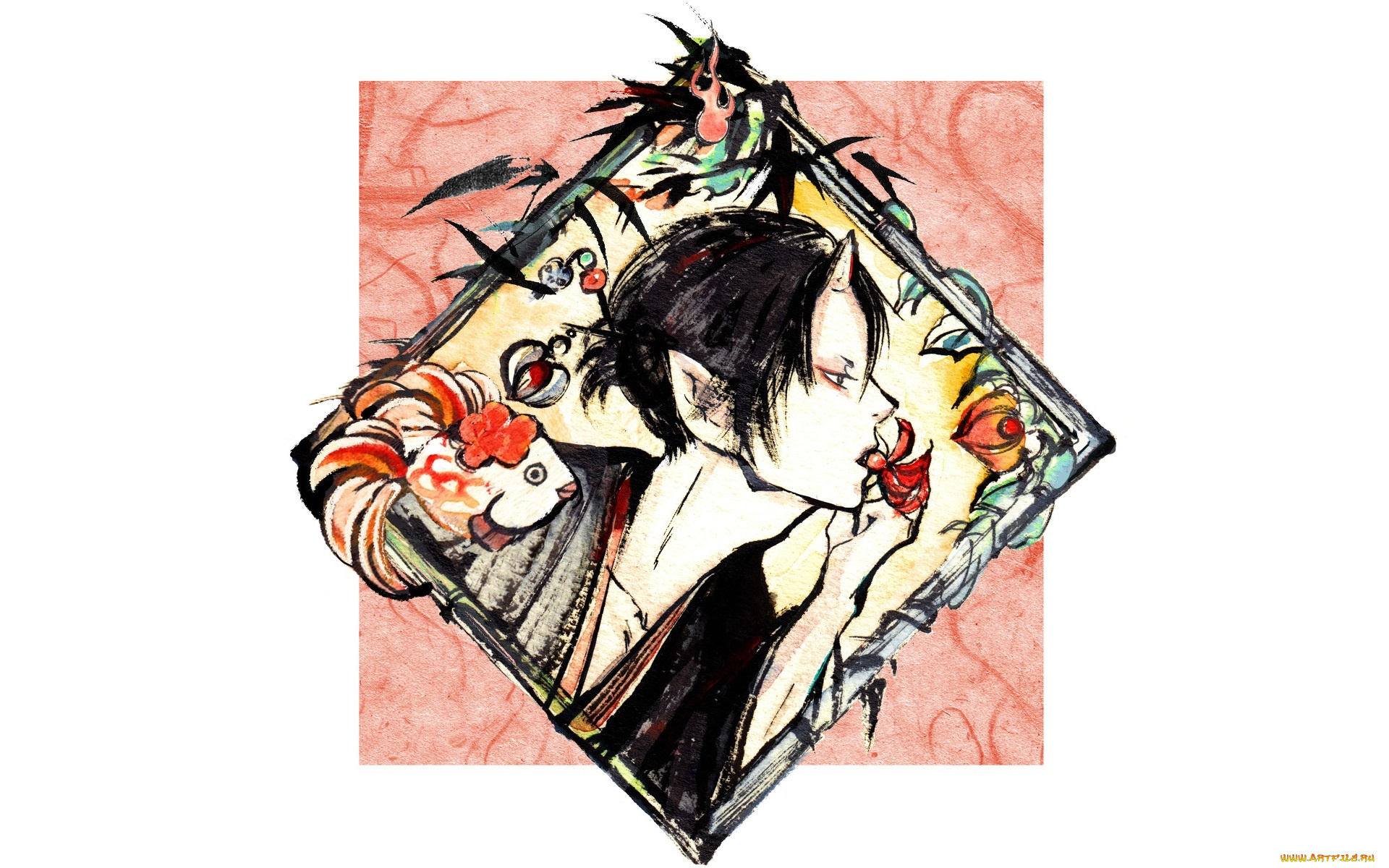 аниме, hoozuki, no, reitetsu, хозуки, демон