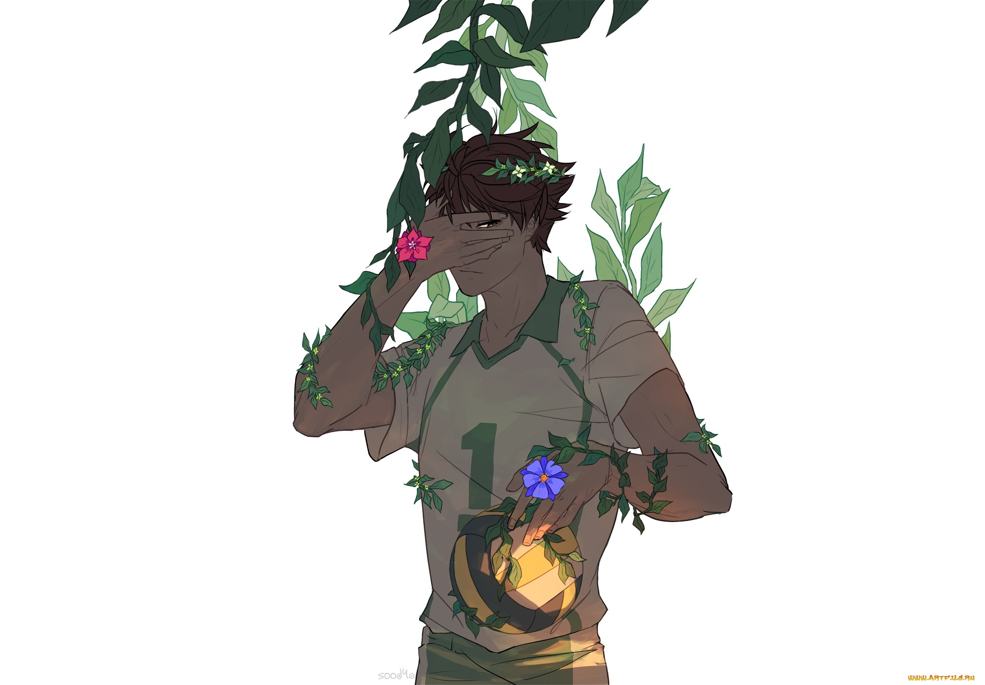 аниме, haikyuu, мяч, капитан, ойкава, тору