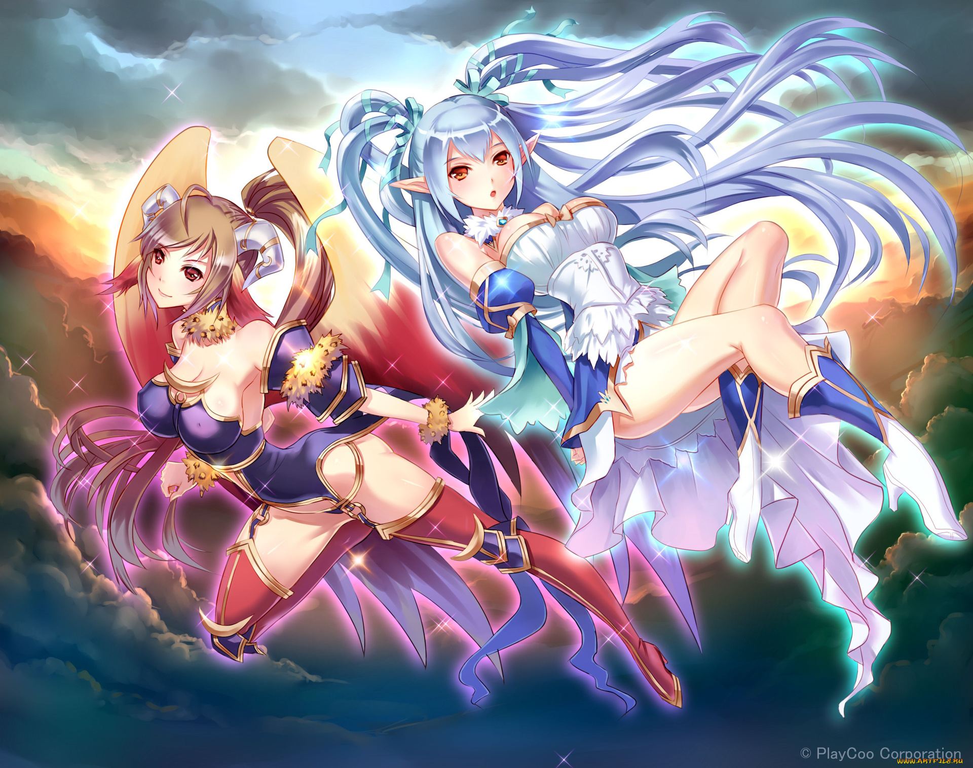 аниме, животные, , существа, девушки