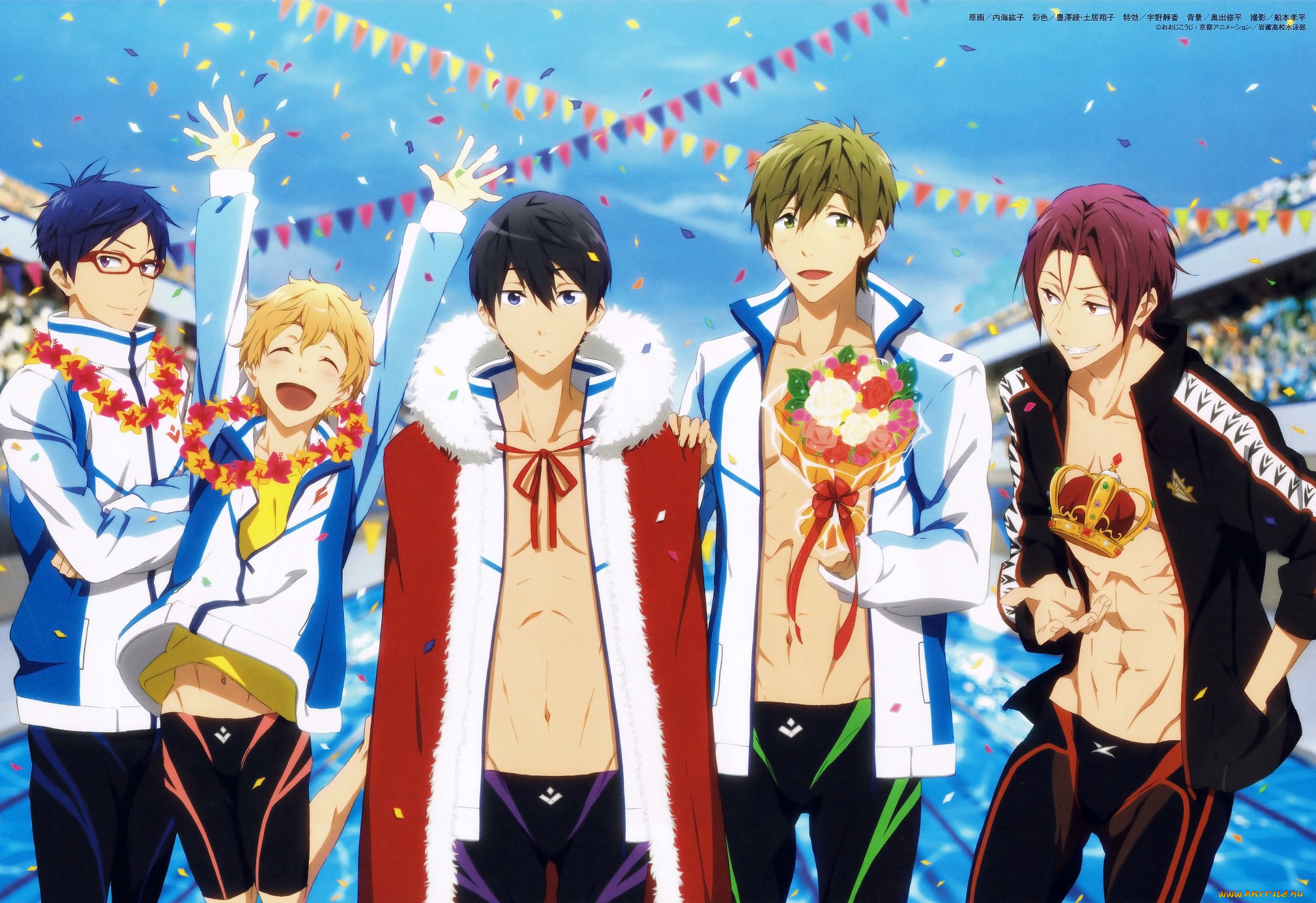 аниме, free, парни