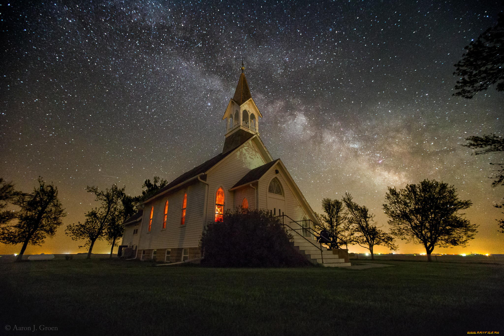 города, -, католические, соборы, , костелы, , аббатства, звезды, небо, церковь, млечный, путь