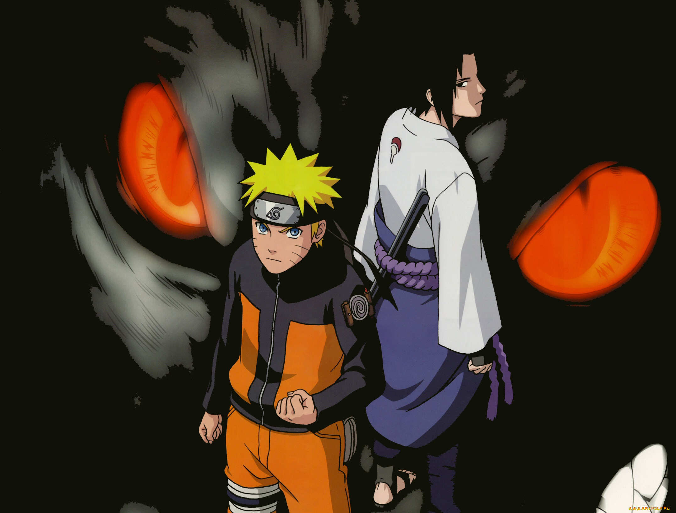 аниме, naruto, наруто, саске, глаза