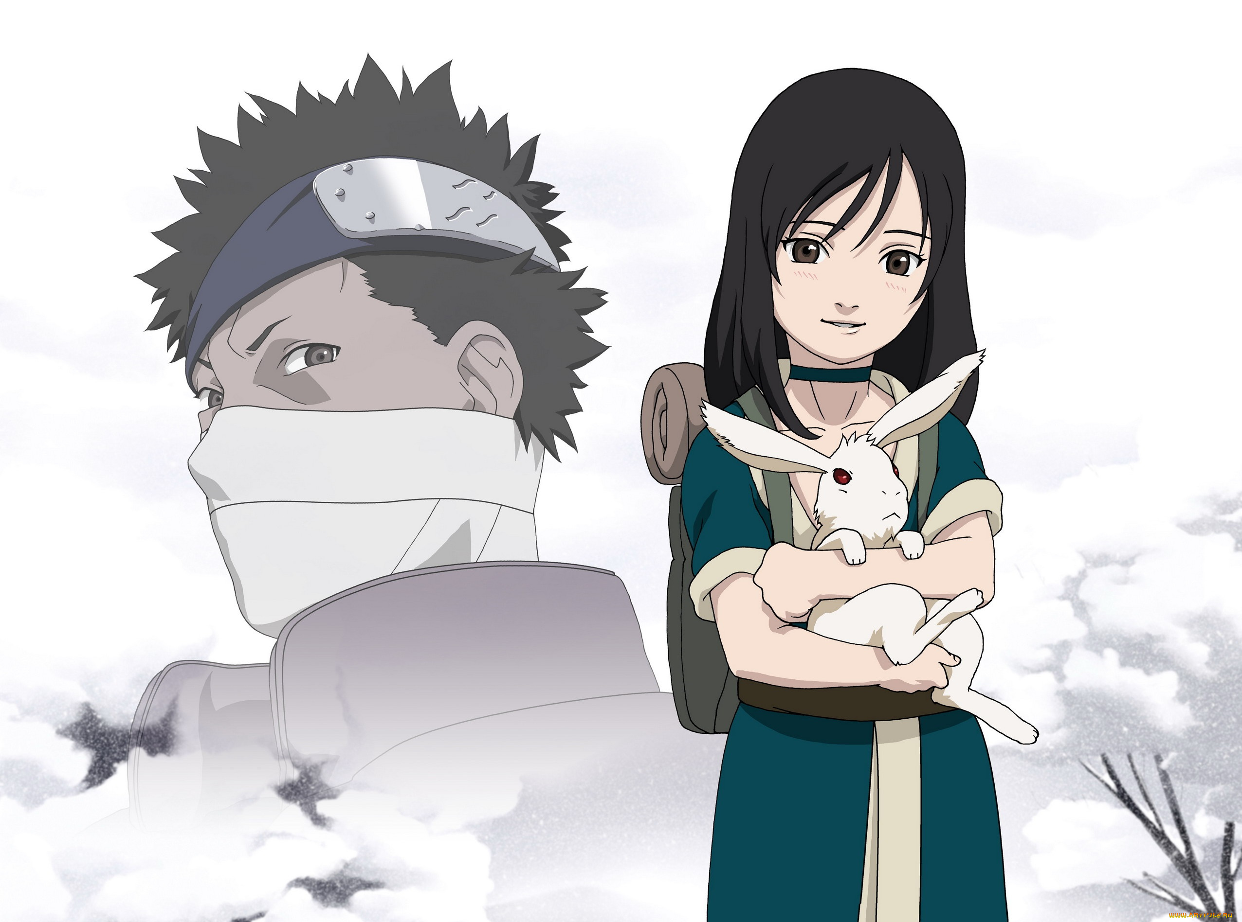 аниме, naruto, хаку, забуза