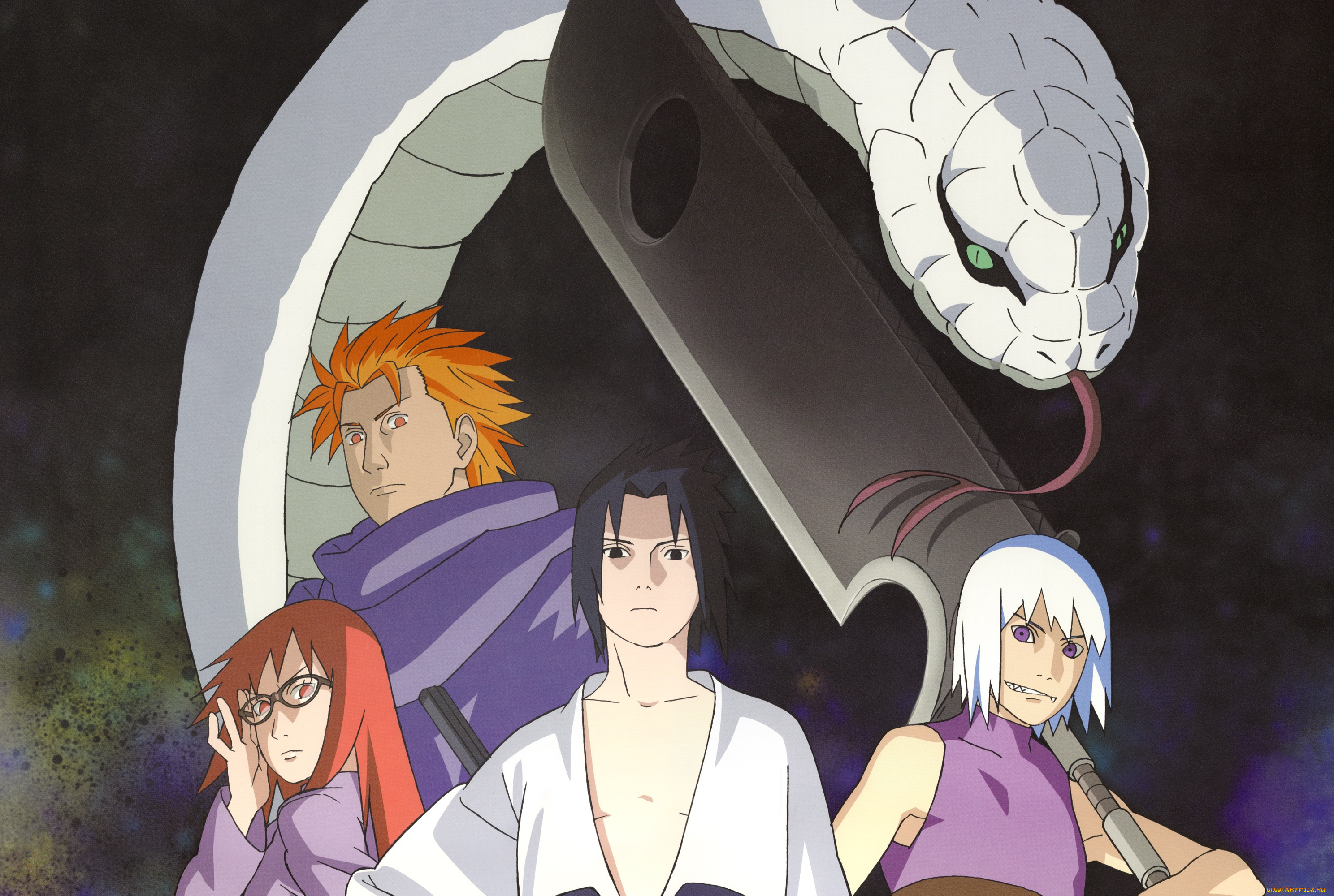 аниме, naruto, саске