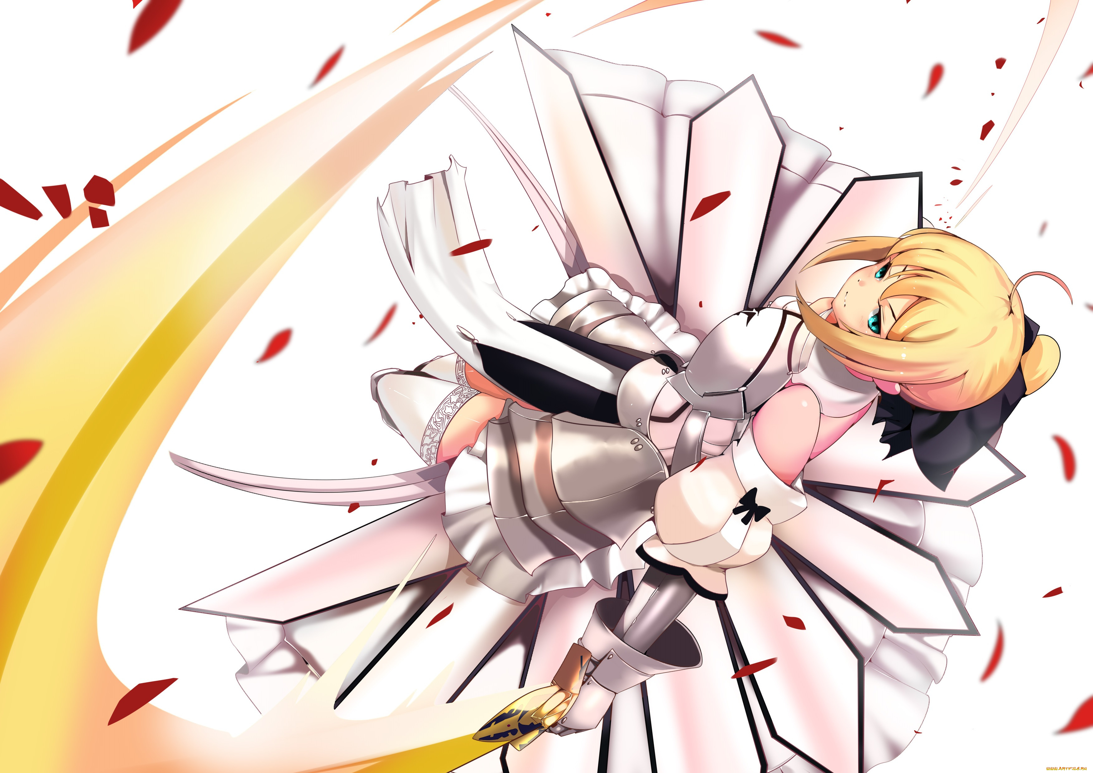 аниме, fate, stay, night, сейбер