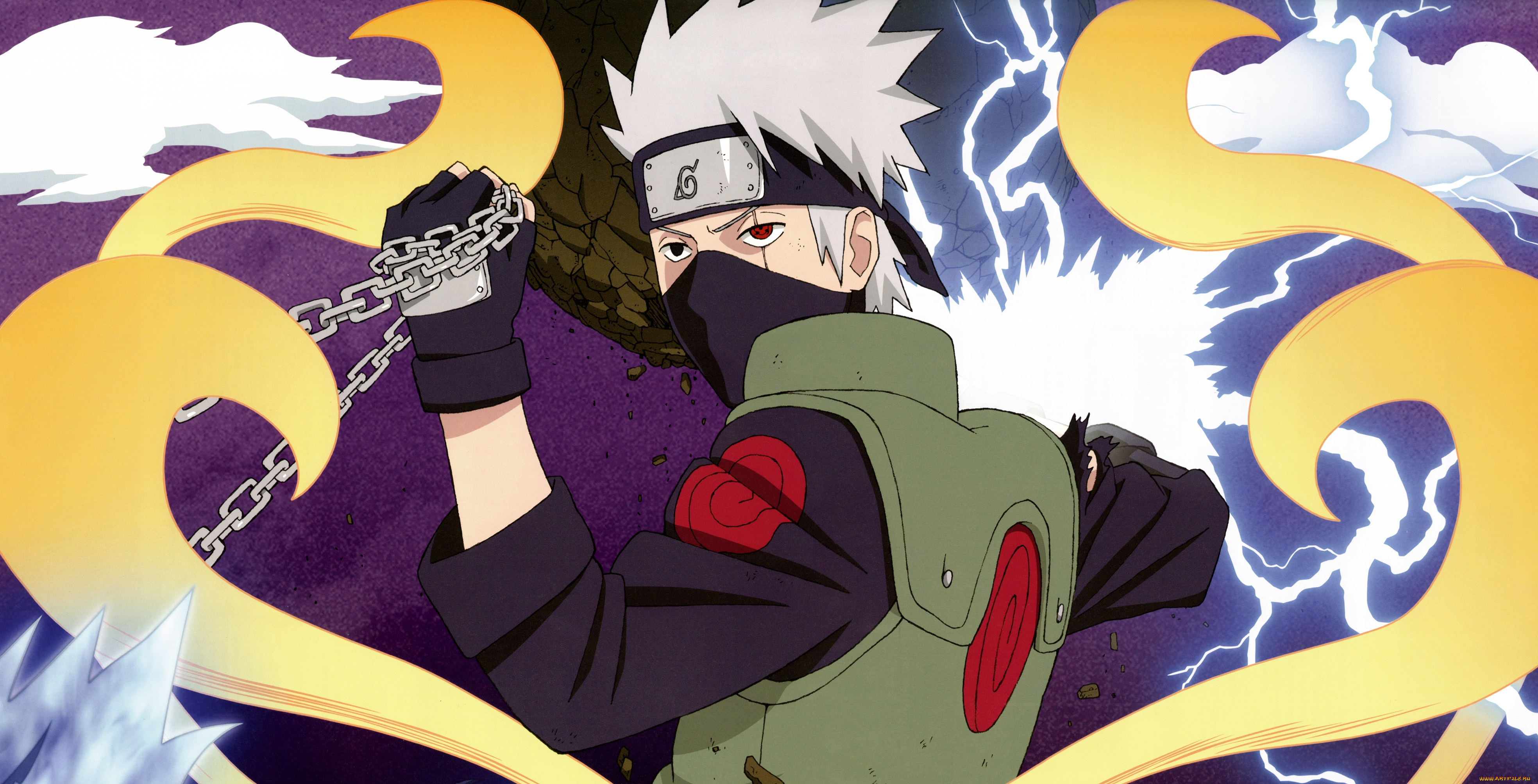 аниме, naruto, какаши, хтаке