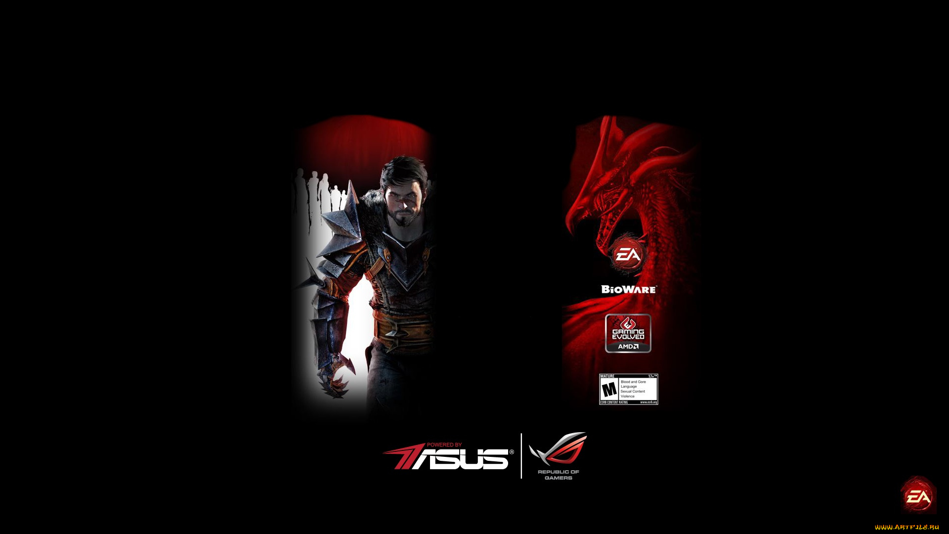 компьютеры, asus, логотип, фон