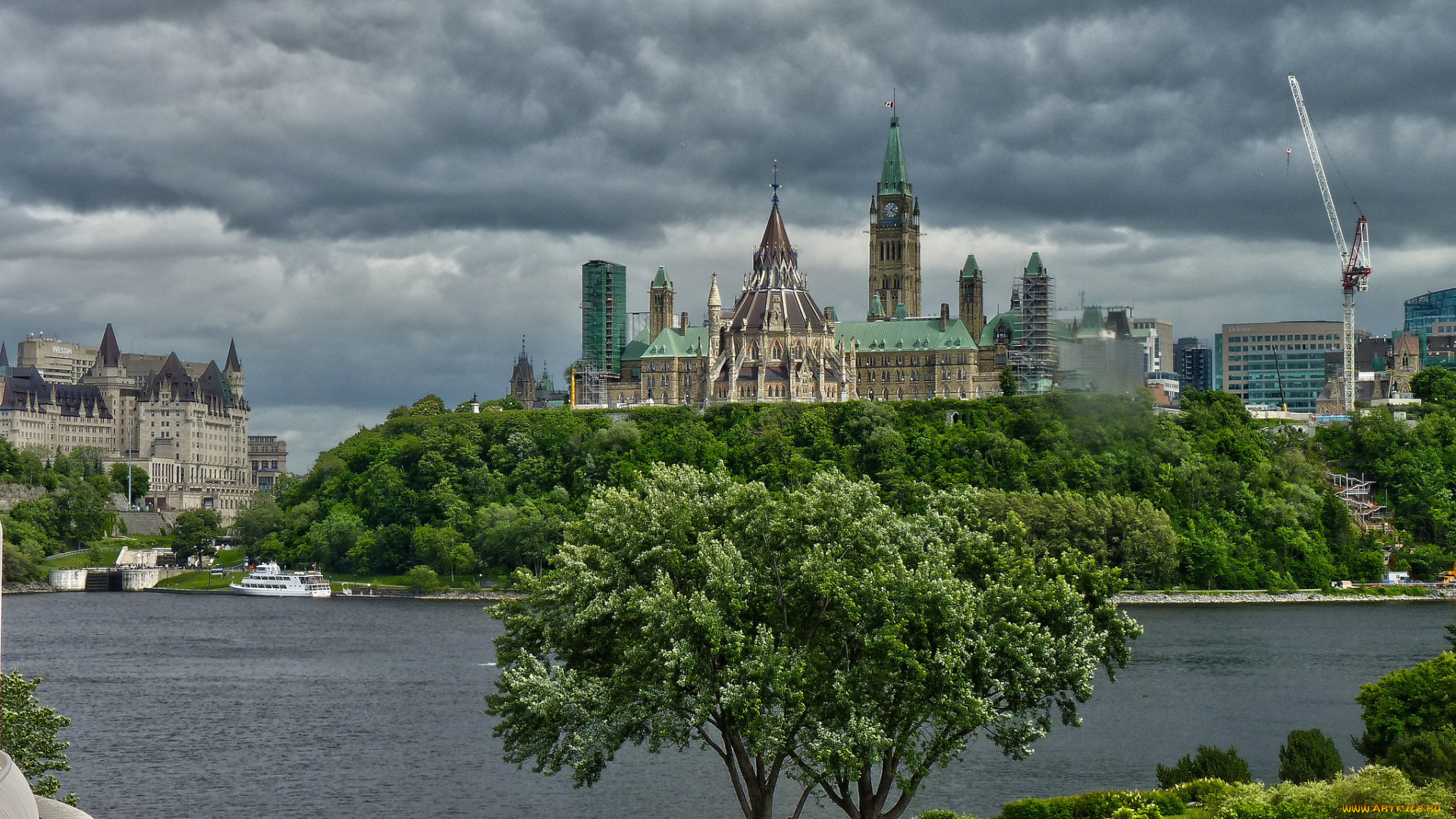 parlamento, otawa, города, оттава, , канада, архетектура