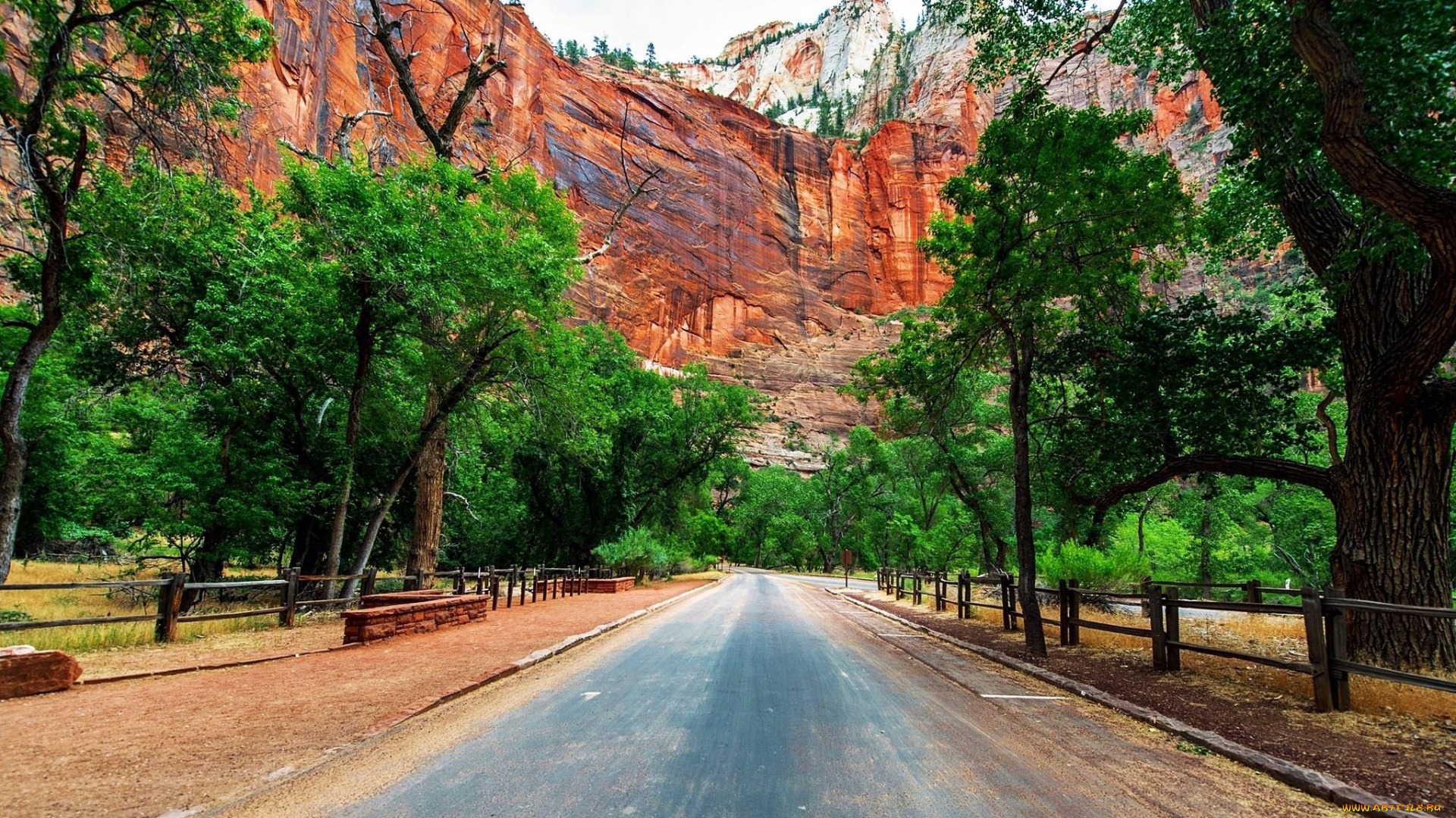 природа, дороги, шоссе, горы