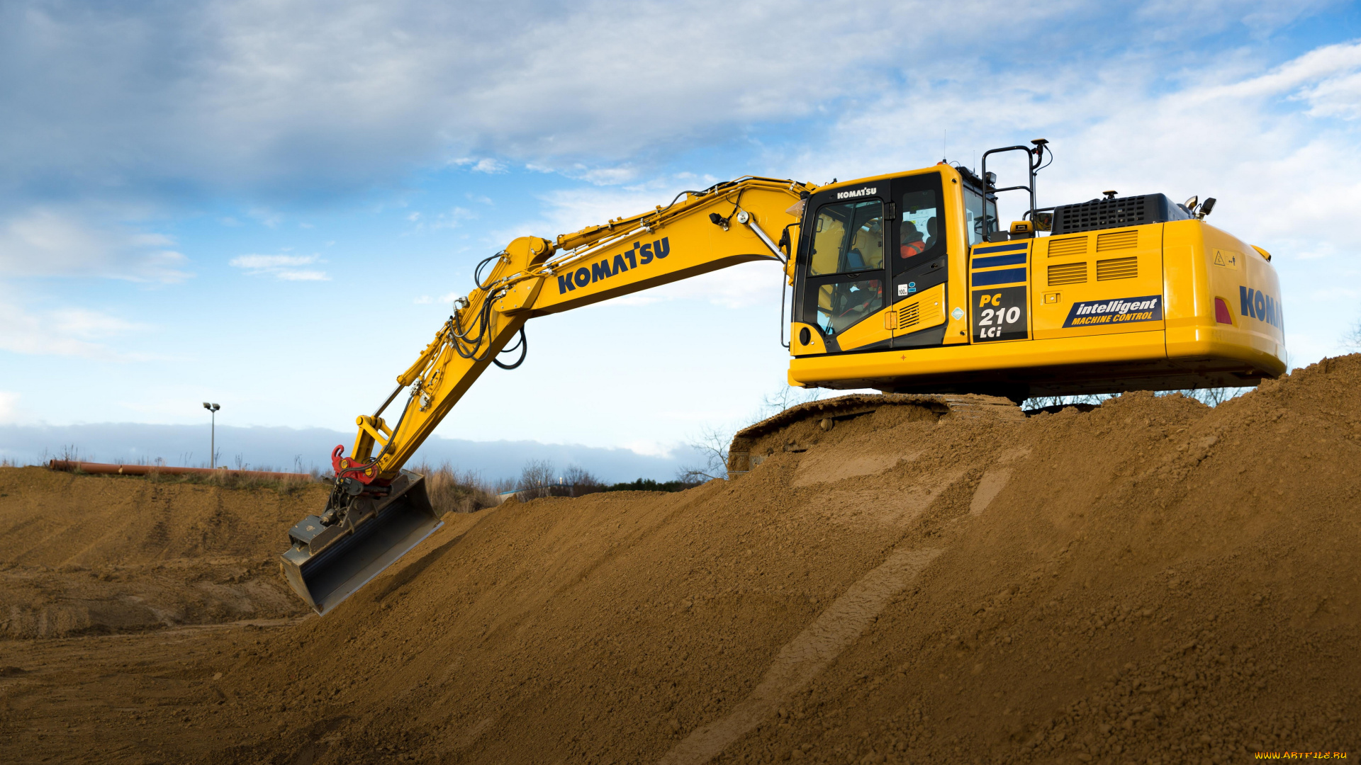 техника, экскаваторы, komatsu