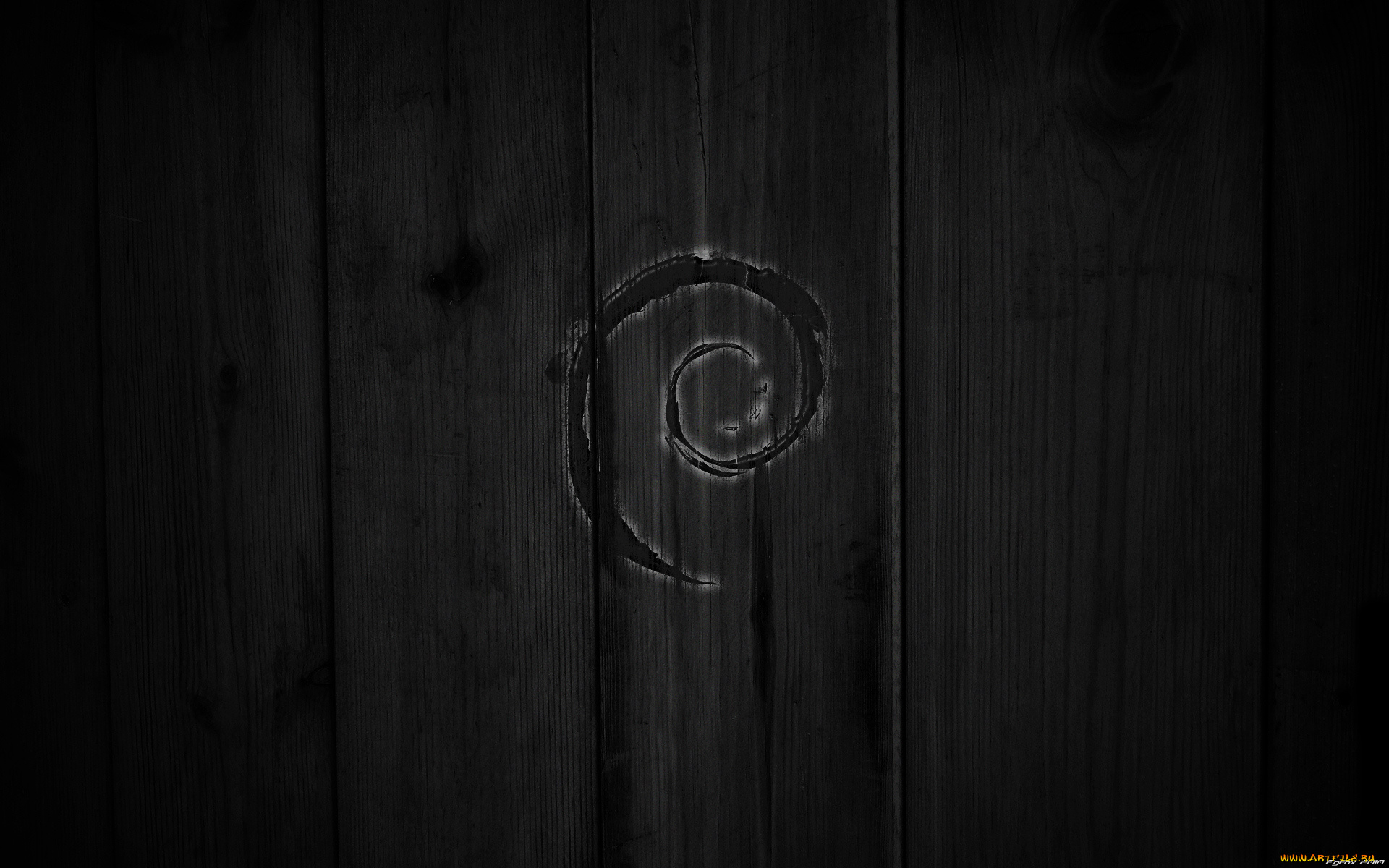 компьютеры, debian, логотип, фон