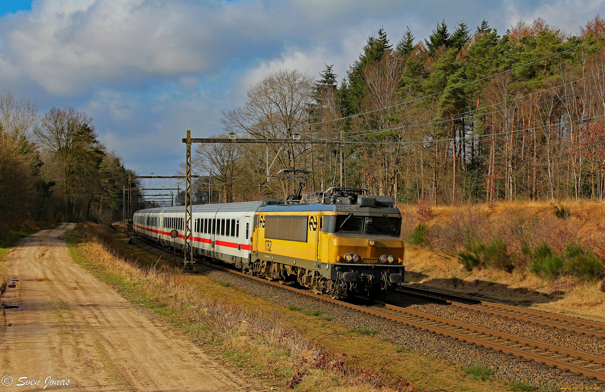 техника, поезда, локомотив, состав