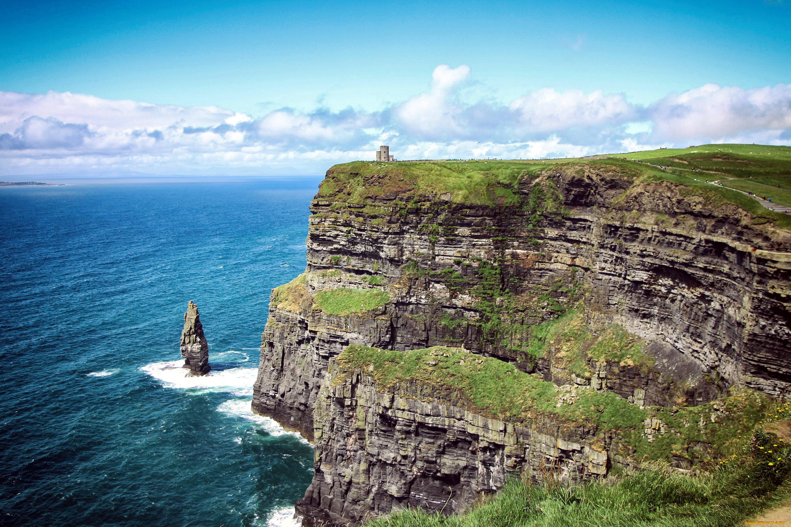 природа, побережье, скалы, море