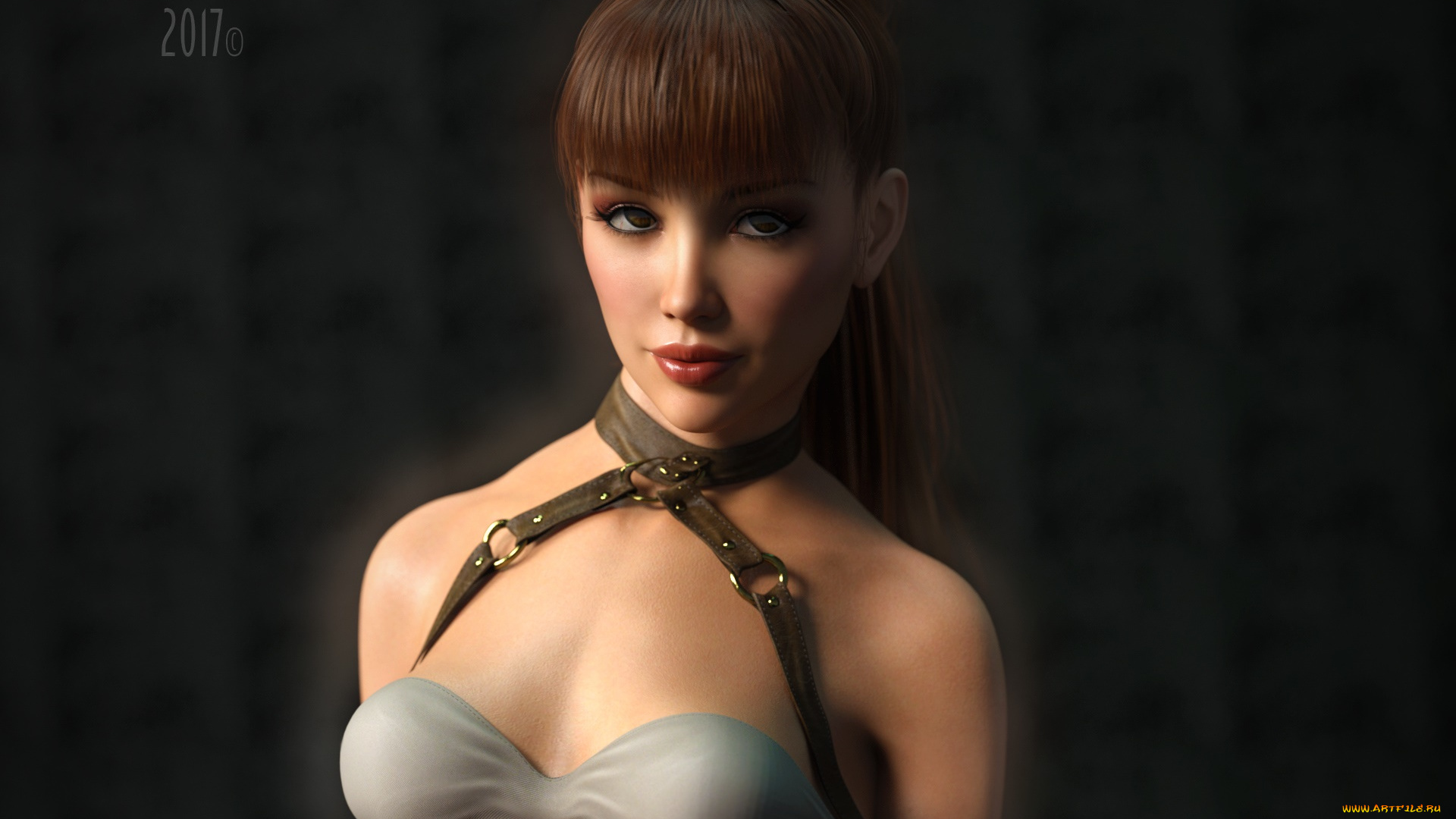 3д, графика, люди, , people, девушка, взгляд, фон