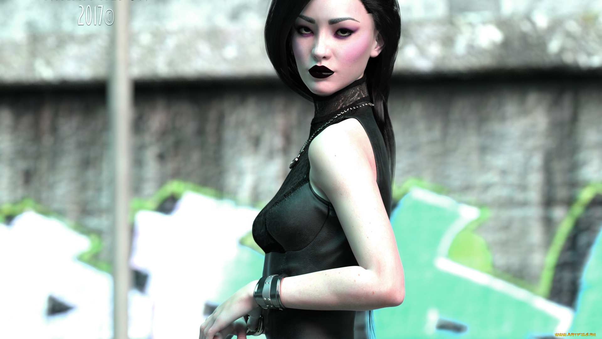 3д, графика, люди, , people, взгляд, девушка, фон