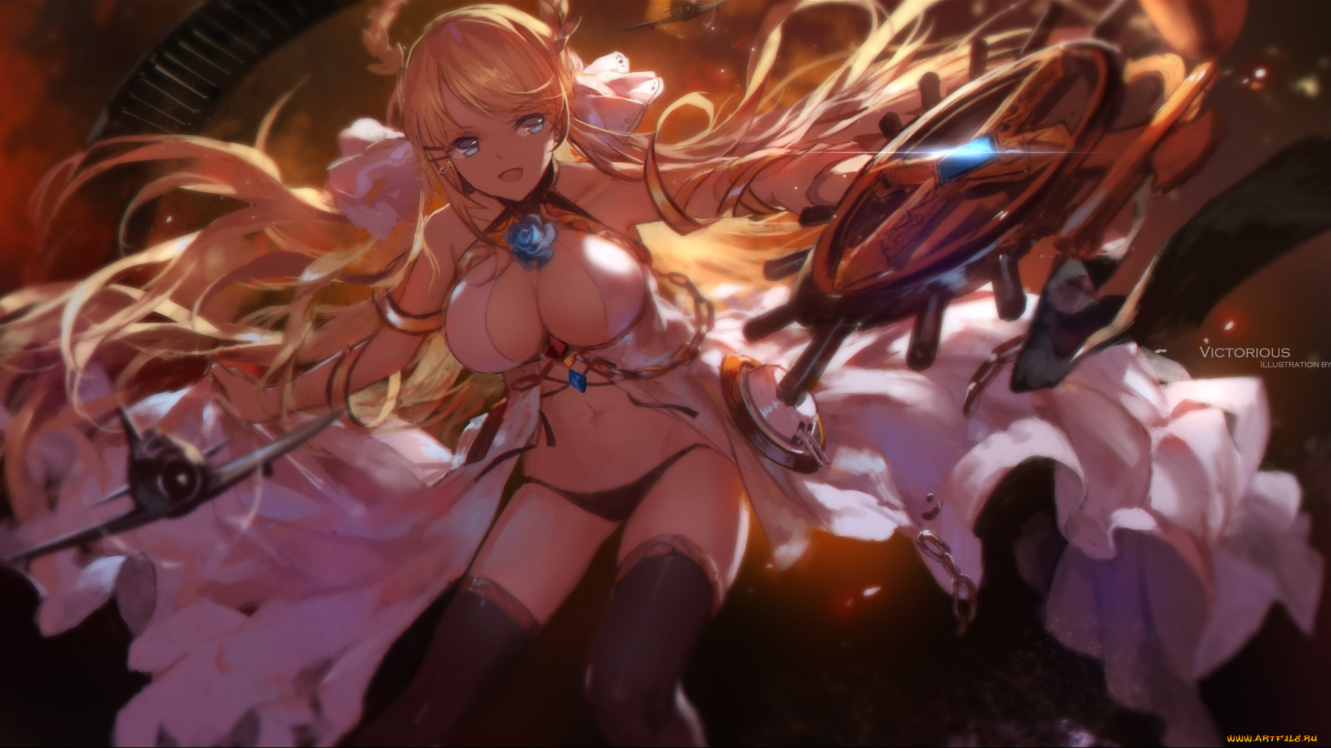 аниме, azur, lane, swd3e2, azur, lane, victorious