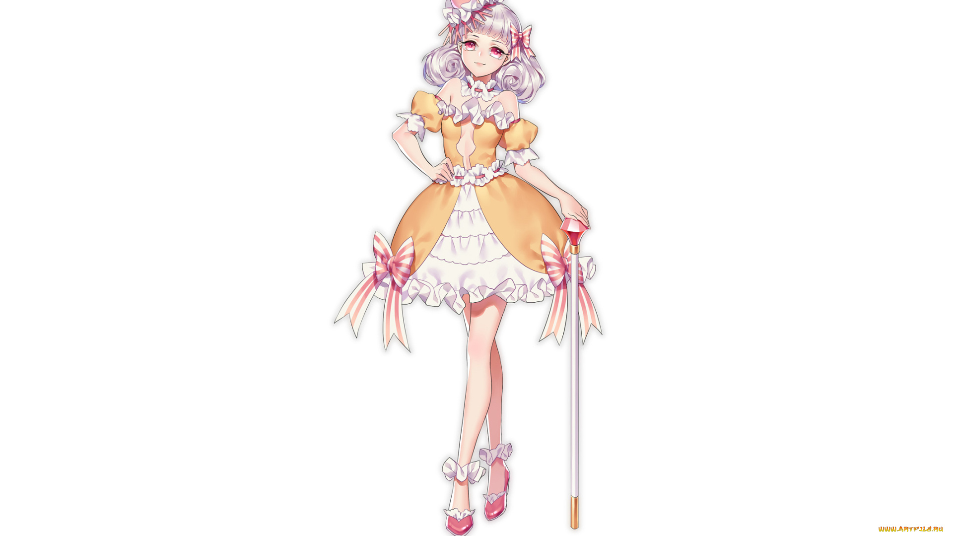 аниме, unknown, , другое, , девушка, фон, взгляд