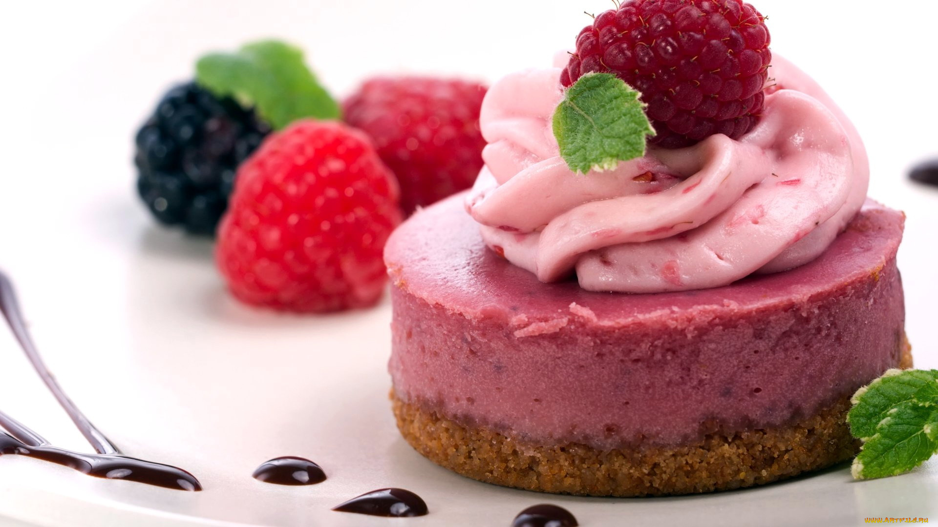 еда, мороженое, , десерты, лакомство, десерт, малина, ежевика, мята