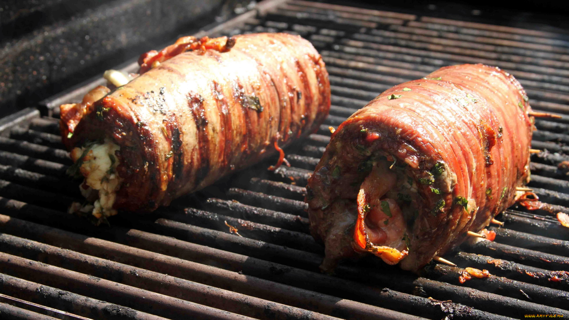 еда, мясные, блюда, рулетики