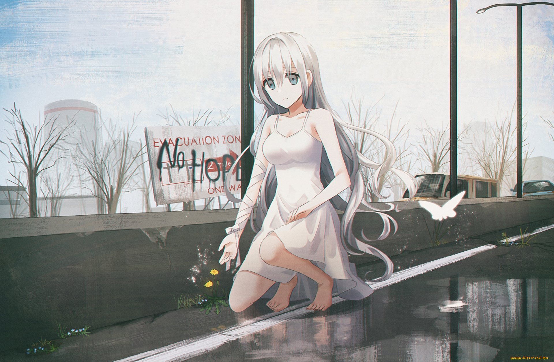 аниме, город, , улицы, , интерьер, , здания, фон, взгляд, девушка