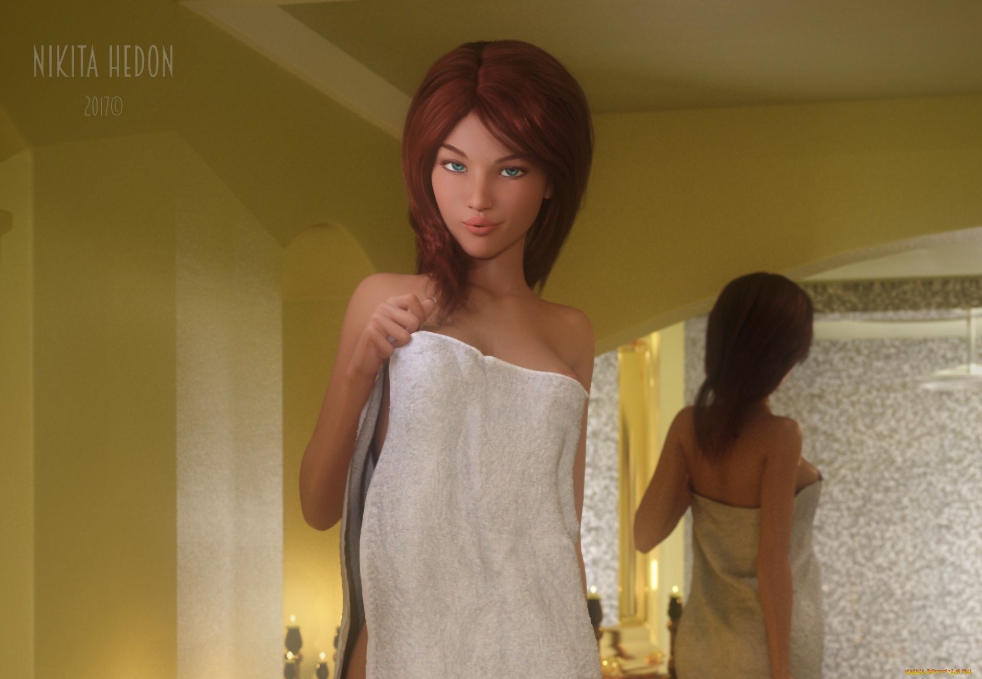 3д, графика, люди, , people, девушка, взгляд, фон