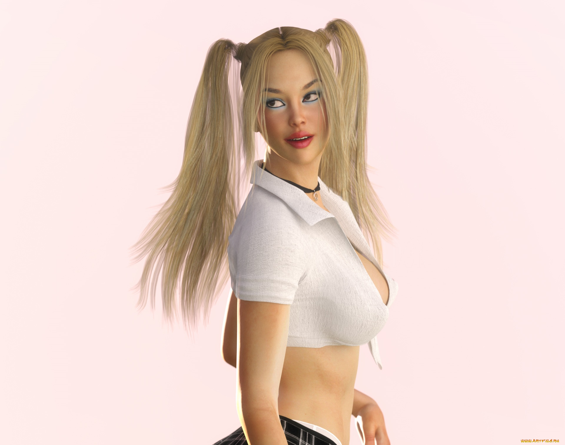 3д, графика, люди, , people, девушка, взгляд, фон