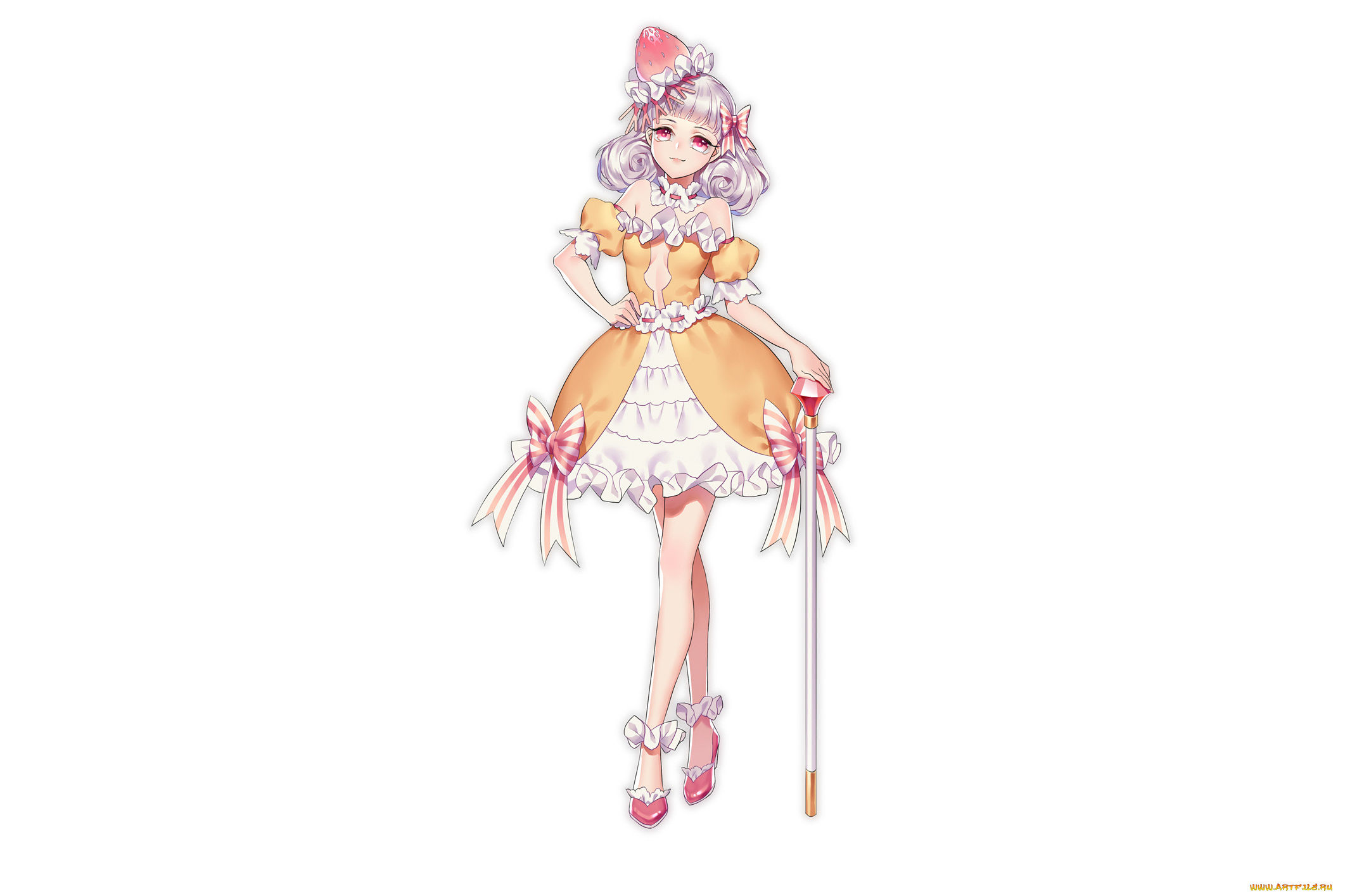 аниме, unknown, , другое, , девушка, фон, взгляд