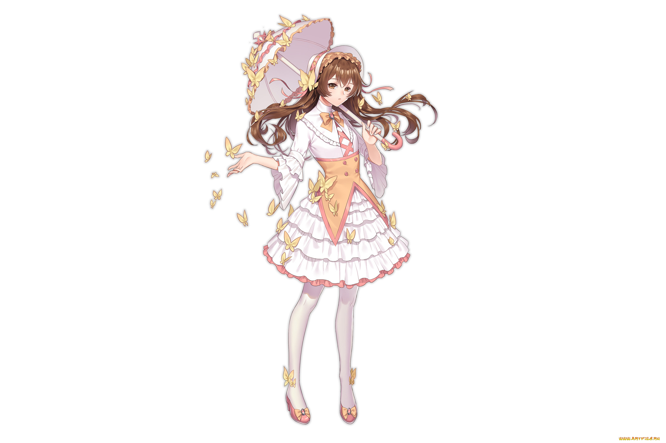 аниме, unknown, , другое, , фон, взгляд, девушка