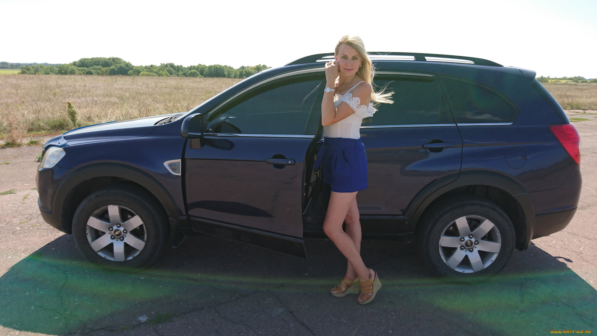 автомобили, -авто, с, девушками, chevrolet, captiva