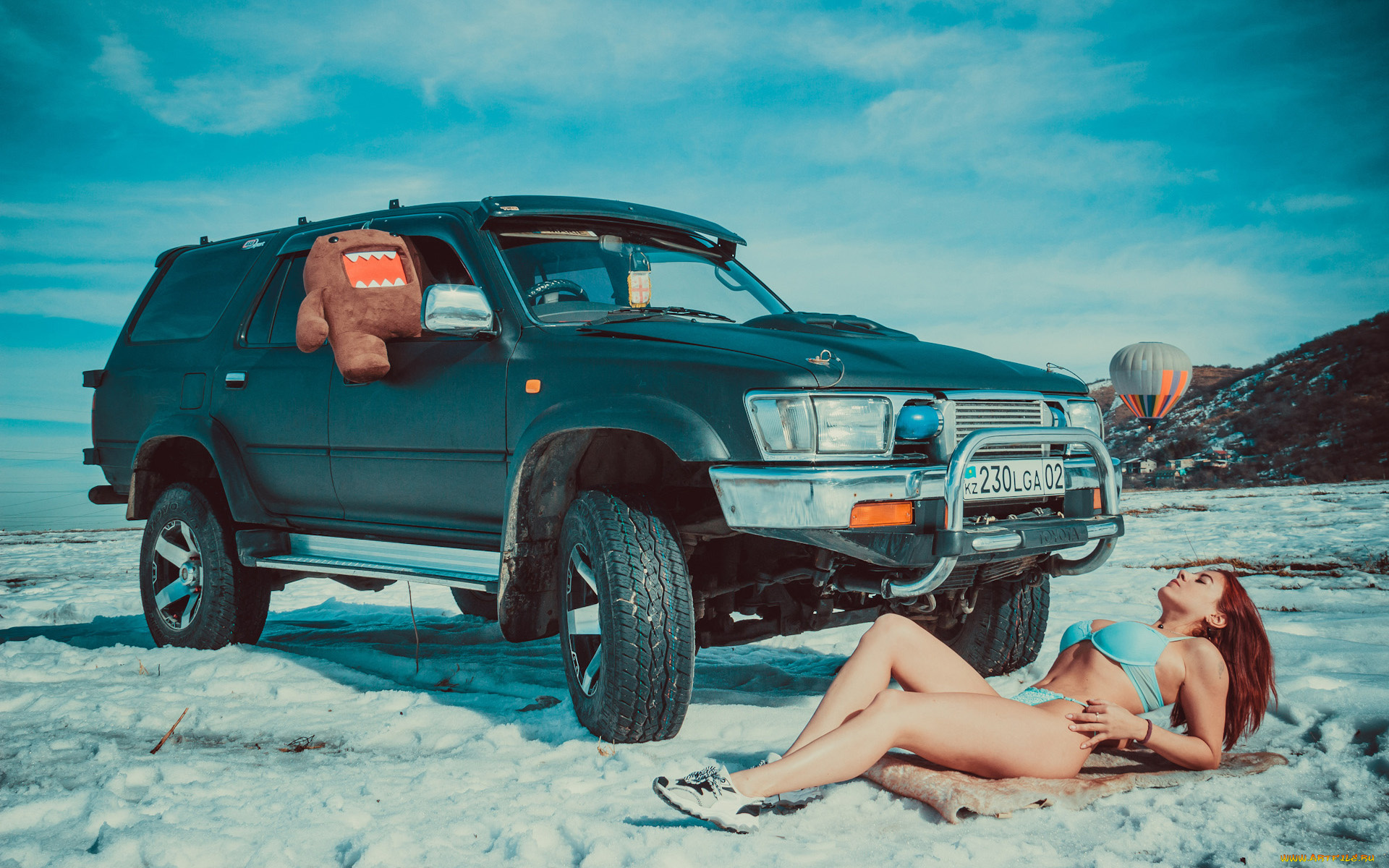 автомобили, -авто, с, девушками, toyota, land, cruiser, prado