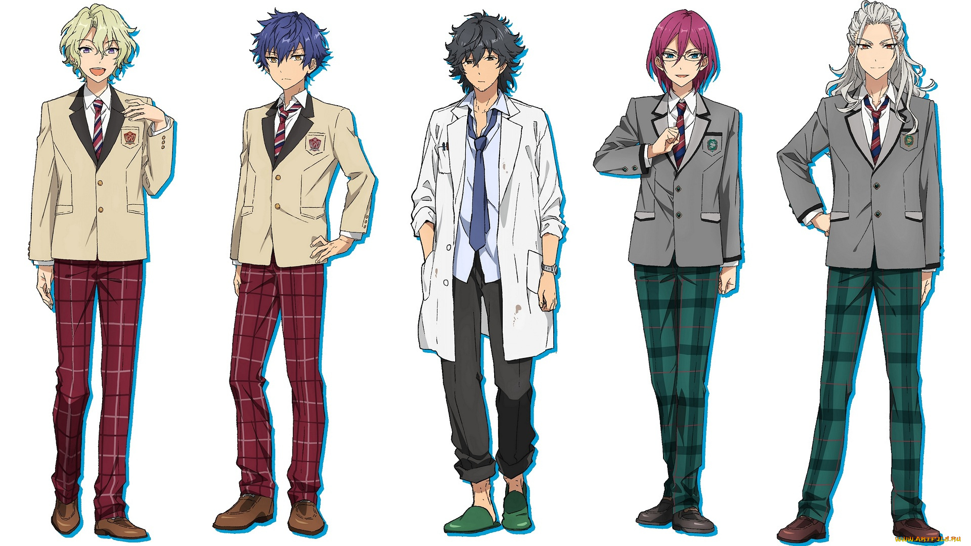 аниме, ensemble, stars, ансамбль, звёзд