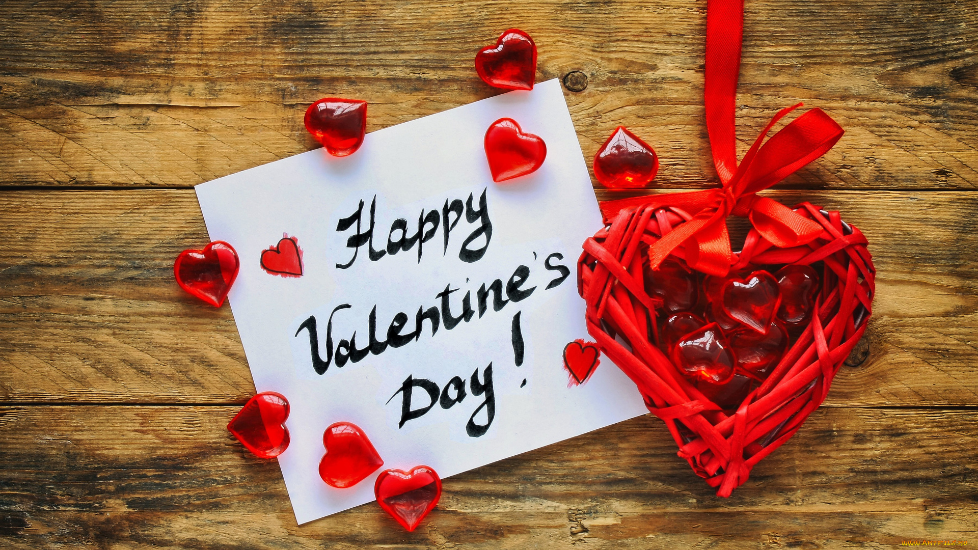 праздничные, день, святого, валентина, , сердечки, , любовь, открытка, сердечко