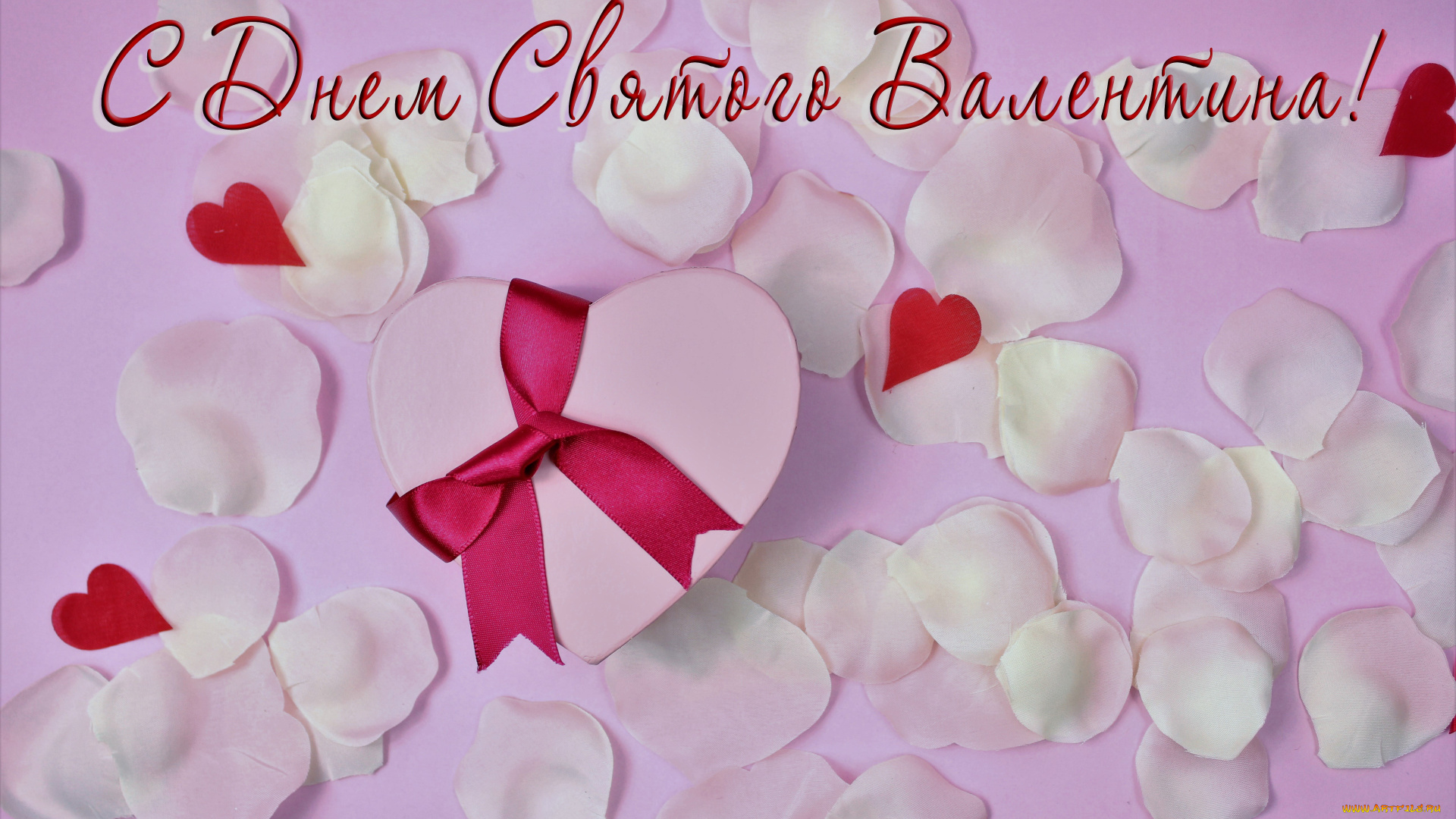 праздничные, день, святого, валентина, , сердечки, , любовь, коробка, сердечки, лепестки