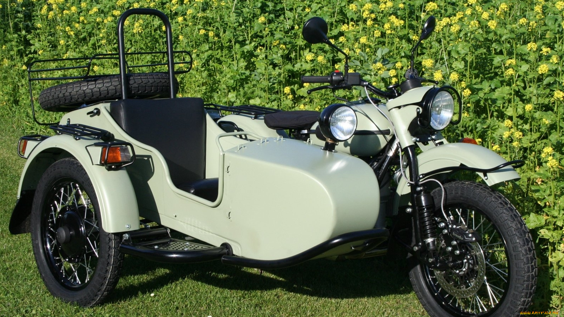 урал, мотоциклы, мотоциклы, с, коляской, мотоцикл, коляска